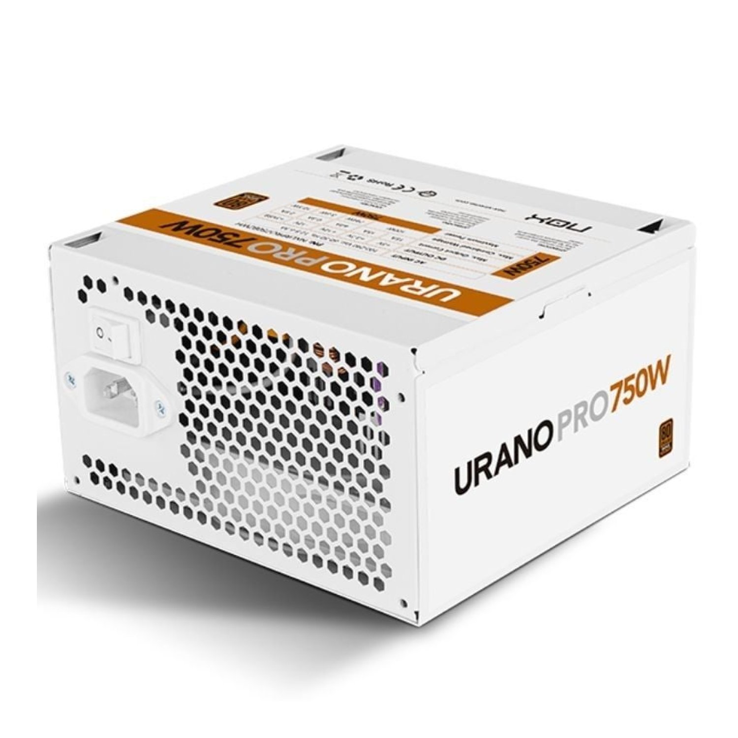 Nox Hummer Urano Pro · 750W · 80 Plus Bronze · Ventilador 12cm · Blanca