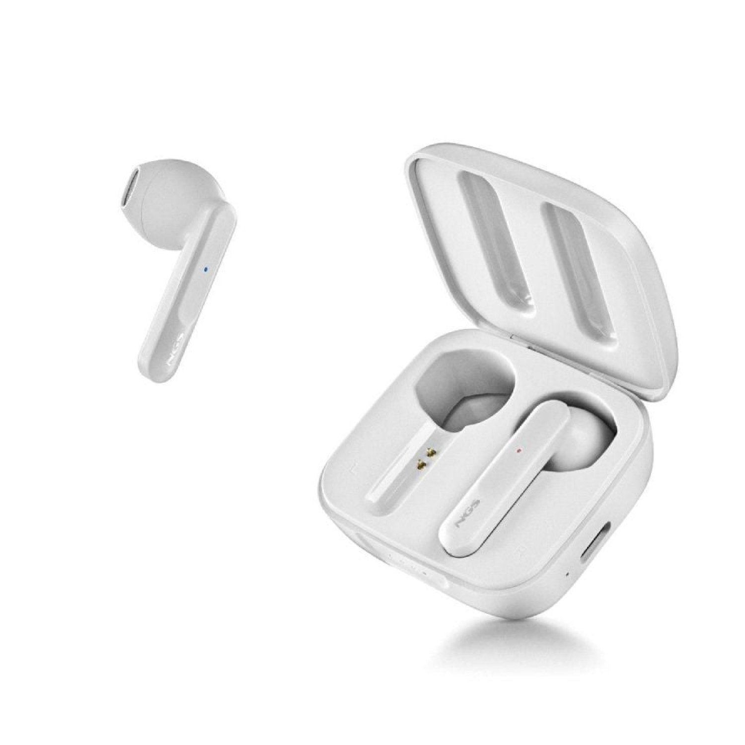 NGS Ártica Move · Auriculares Bluetooth · 7h Autonomía · Estuche de Carga · Blancos