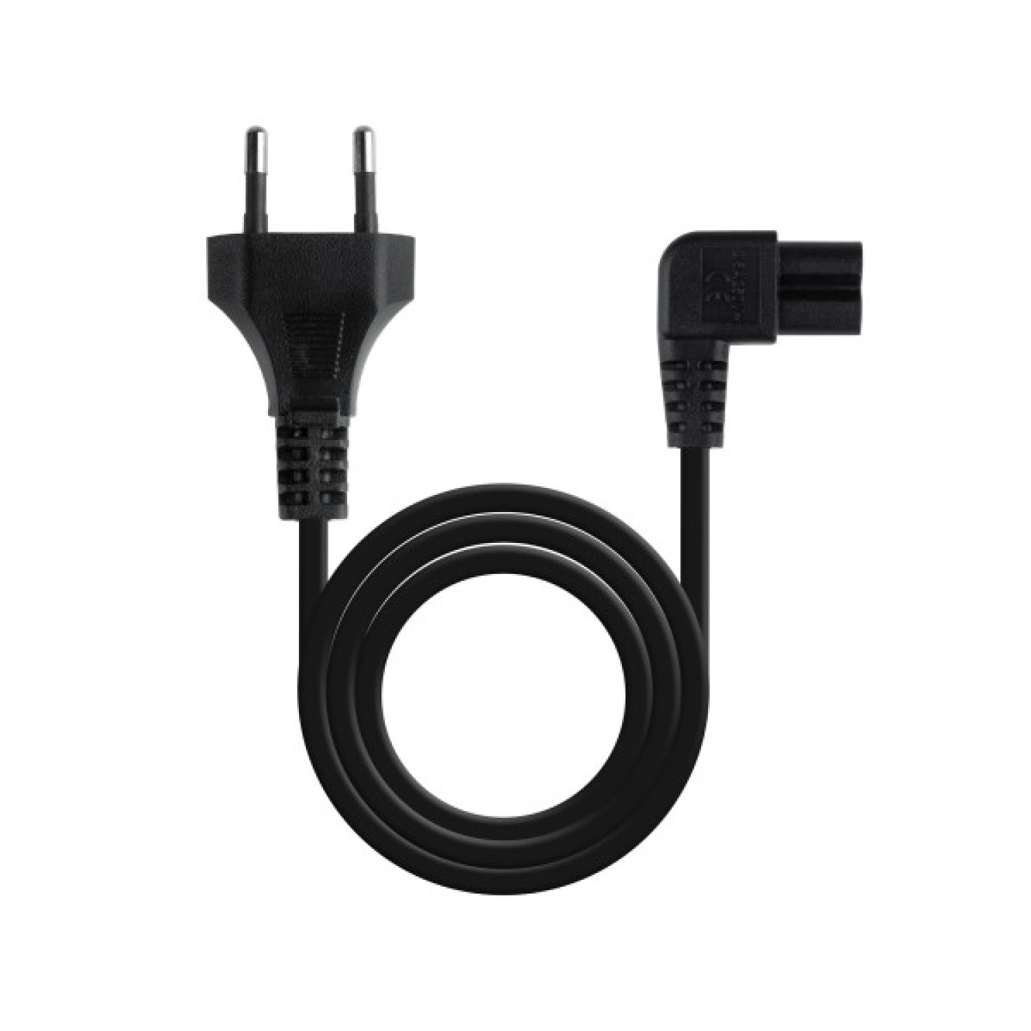 Nanocable · Cable Alimentación Acodado · CEE7/16 a C7 · 3m · Negro