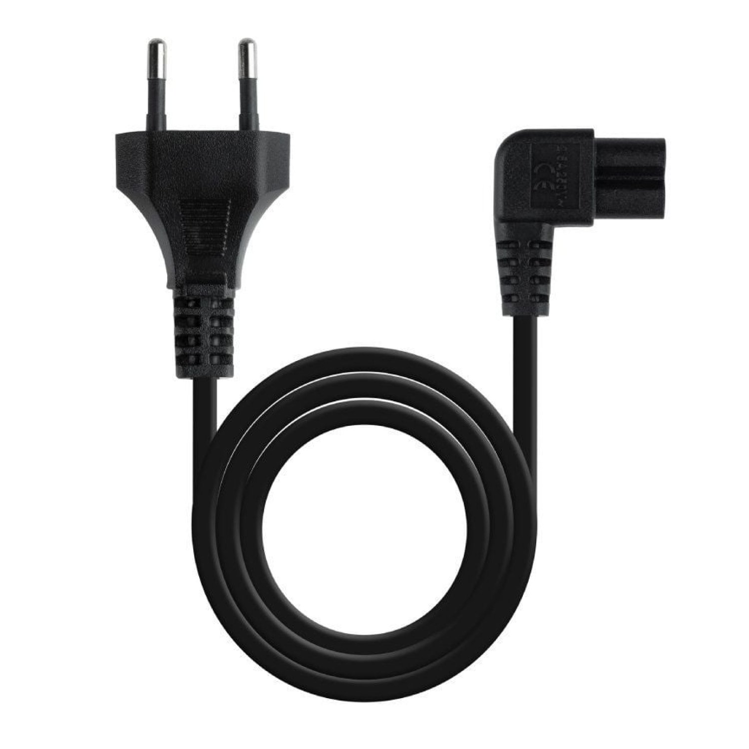 Nanocable · Cable Alimentación Acodado · CEE7/16 a C7 · 3m · Negro