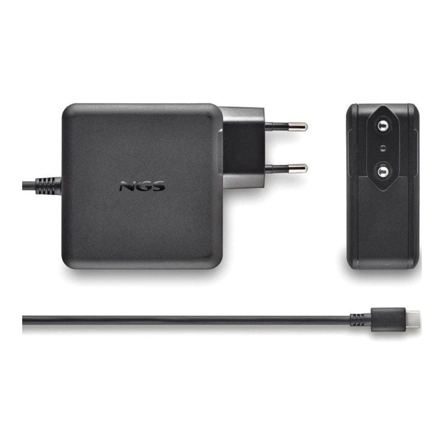 NGS GAN Cargador · 65W USB-C · Carga Rápida · 5-20V Automático