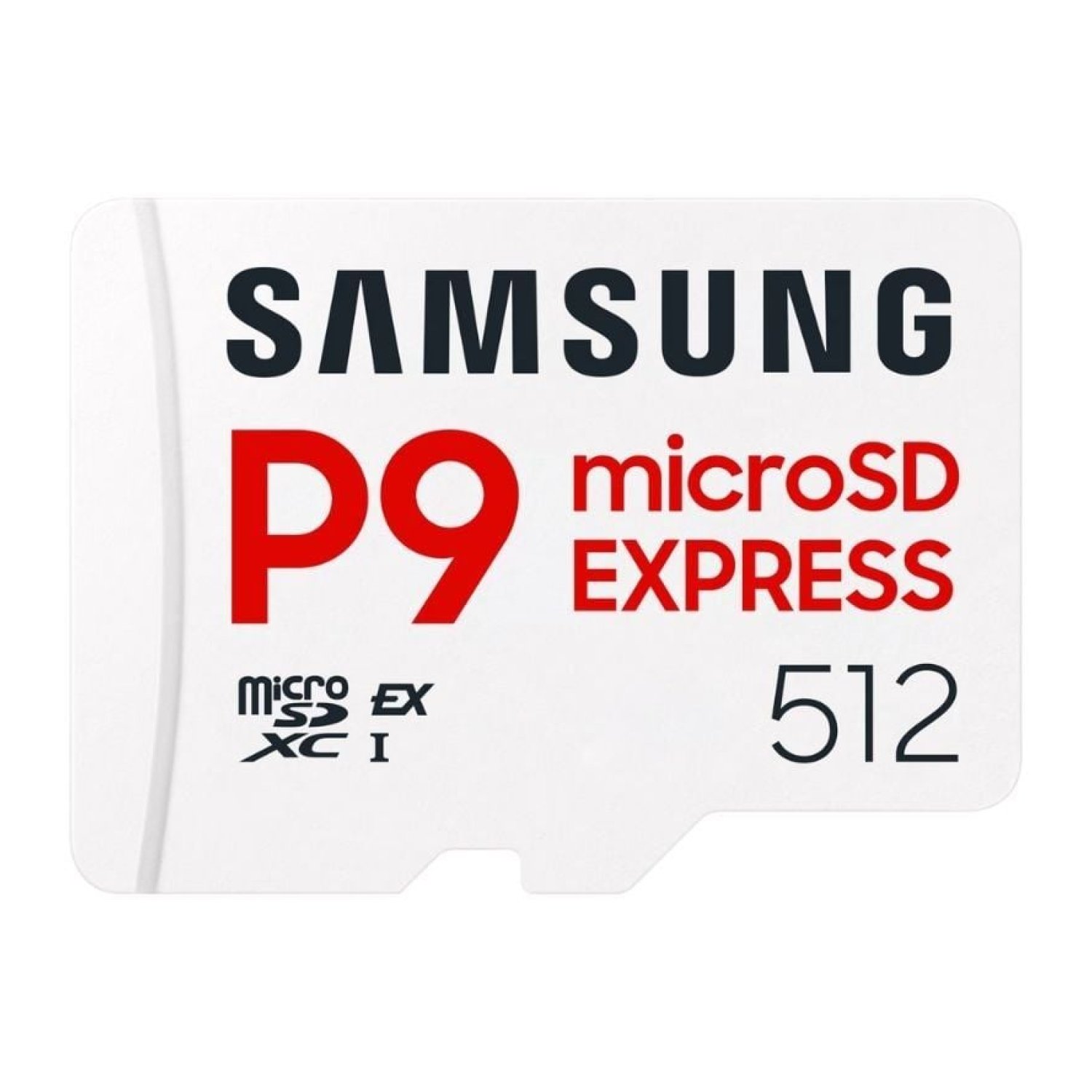 Samsung P9 Express · microSD XC 512GB · Clase 10 · 800MB/s