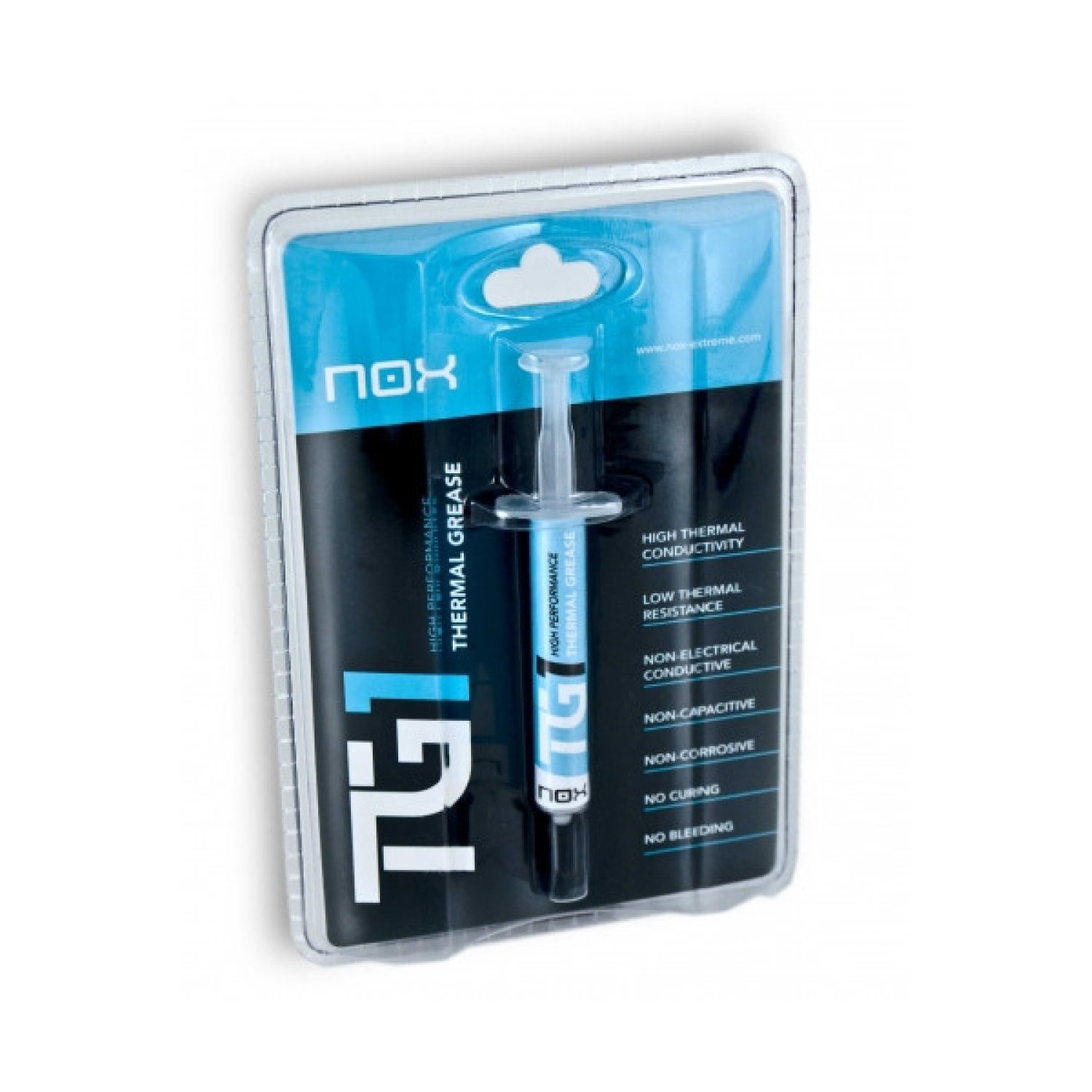 Nox Pasta Térmica TG-1 · 4g · Disipación Térmica Profesional