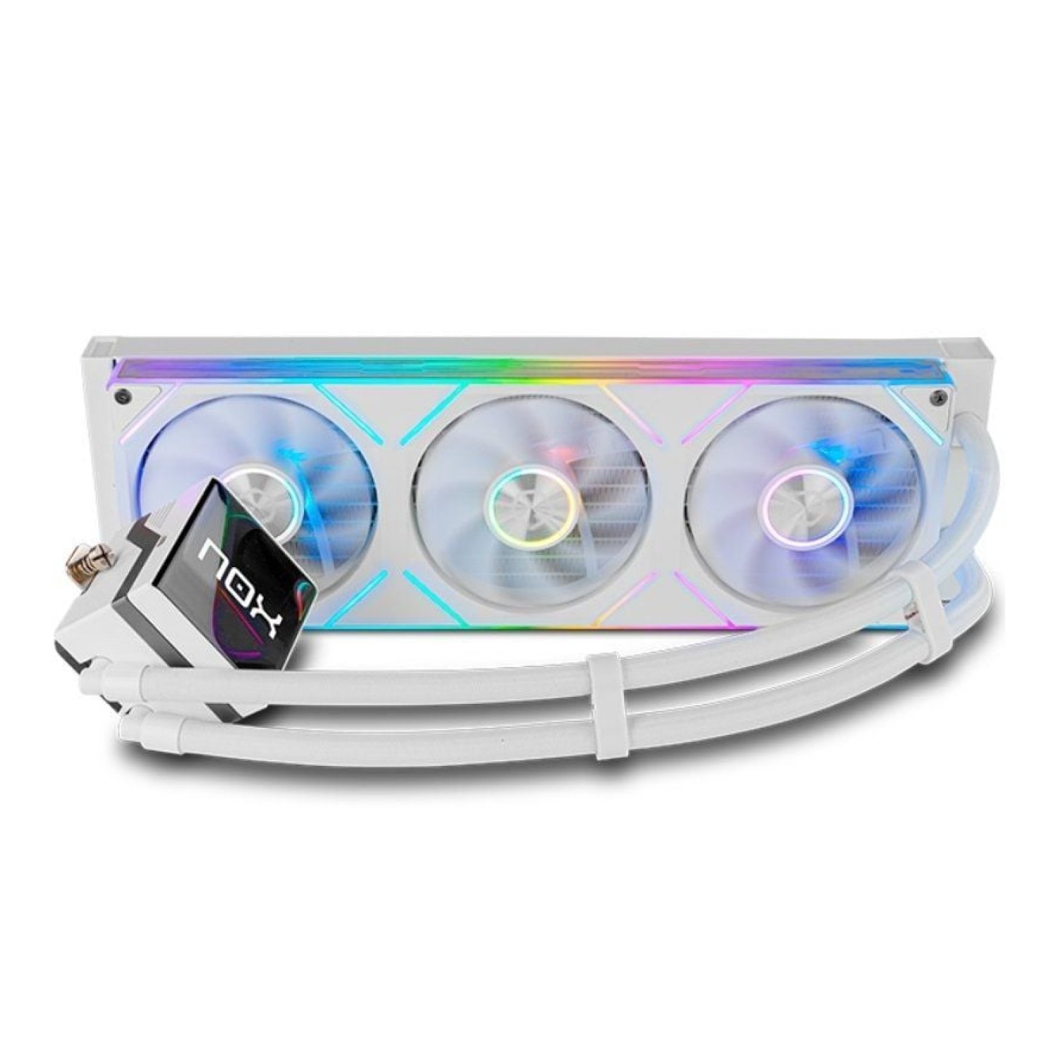 Nox M-360 LCD · Sistema Refrigeración Líquida · 360mm · Pantalla LCD · Blanco