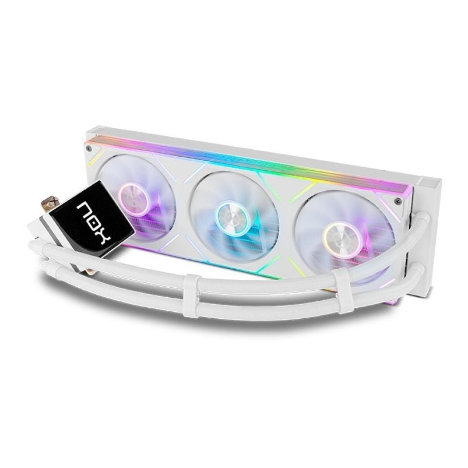 Nox M-360 LCD · Sistema Refrigeración Líquida · 360mm · Pantalla LCD · Blanco