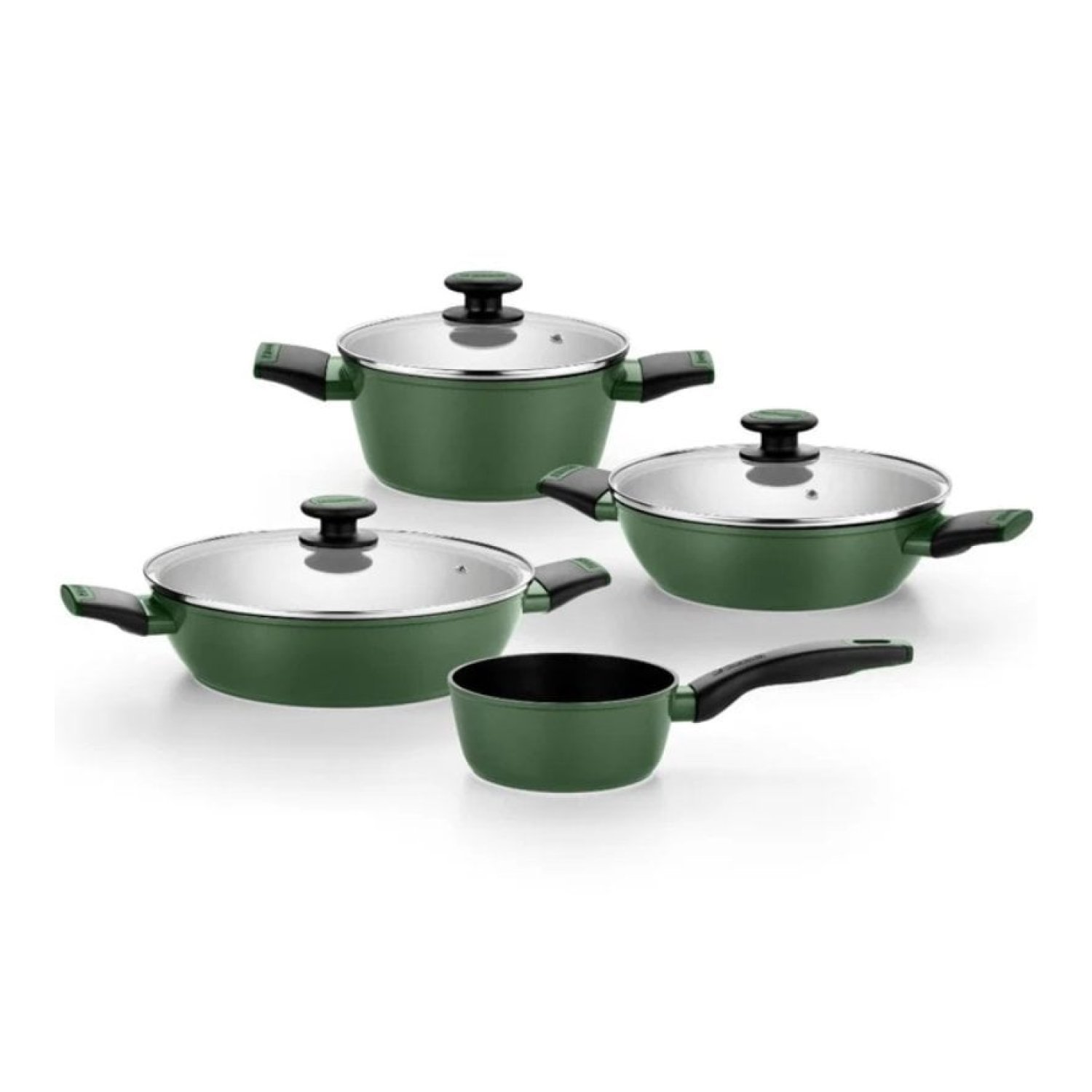 Monix Forest · Pack Batería Cocina · 5 Piezas · Acero Inoxidable · Apta para Inducción
