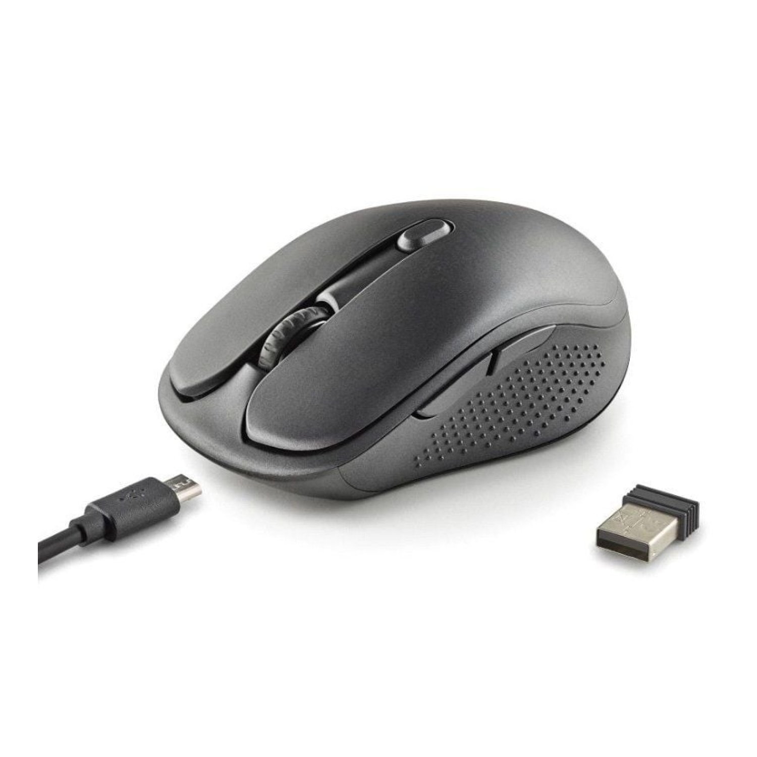 NGS Evo Spook · Ratón Inalámbrico Silencioso · 1600 DPI · Batería Recargable