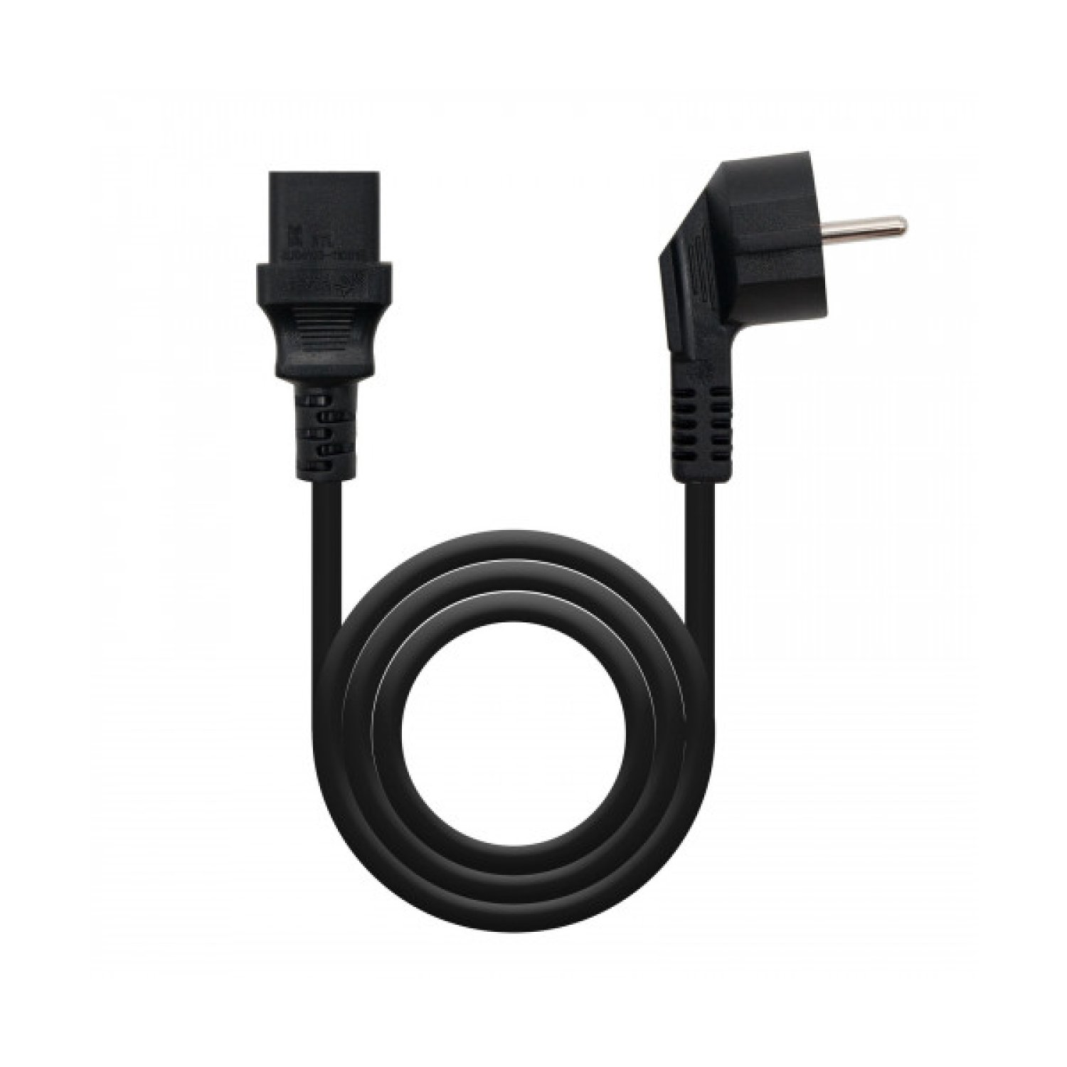 Nanocable · Cable Alimentación · Schuko Macho a C13 Hembra · 1,5m · Negro