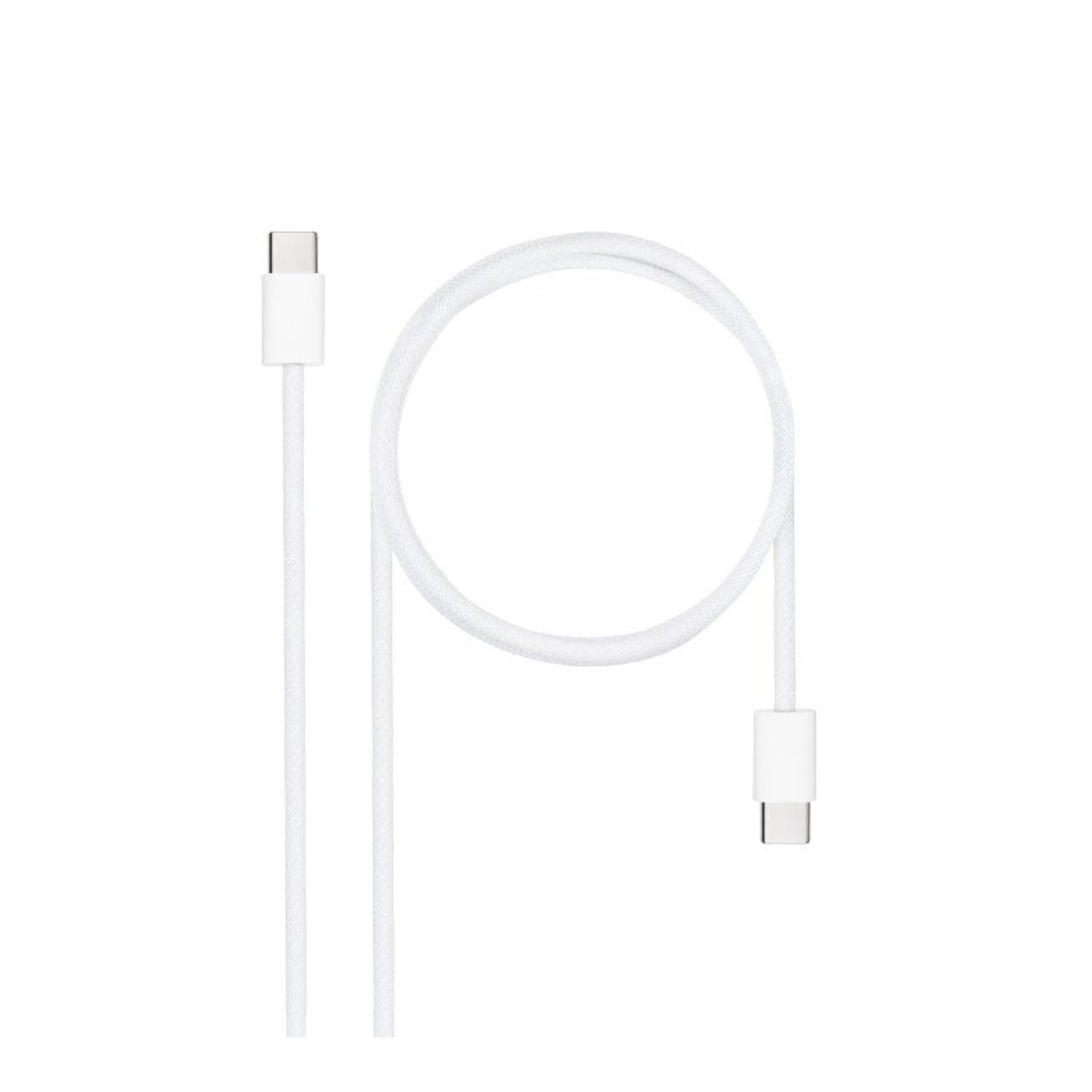Nanocable · Cable USB-C a USB-C · 1m · 60W · 480Mbps · Blanco