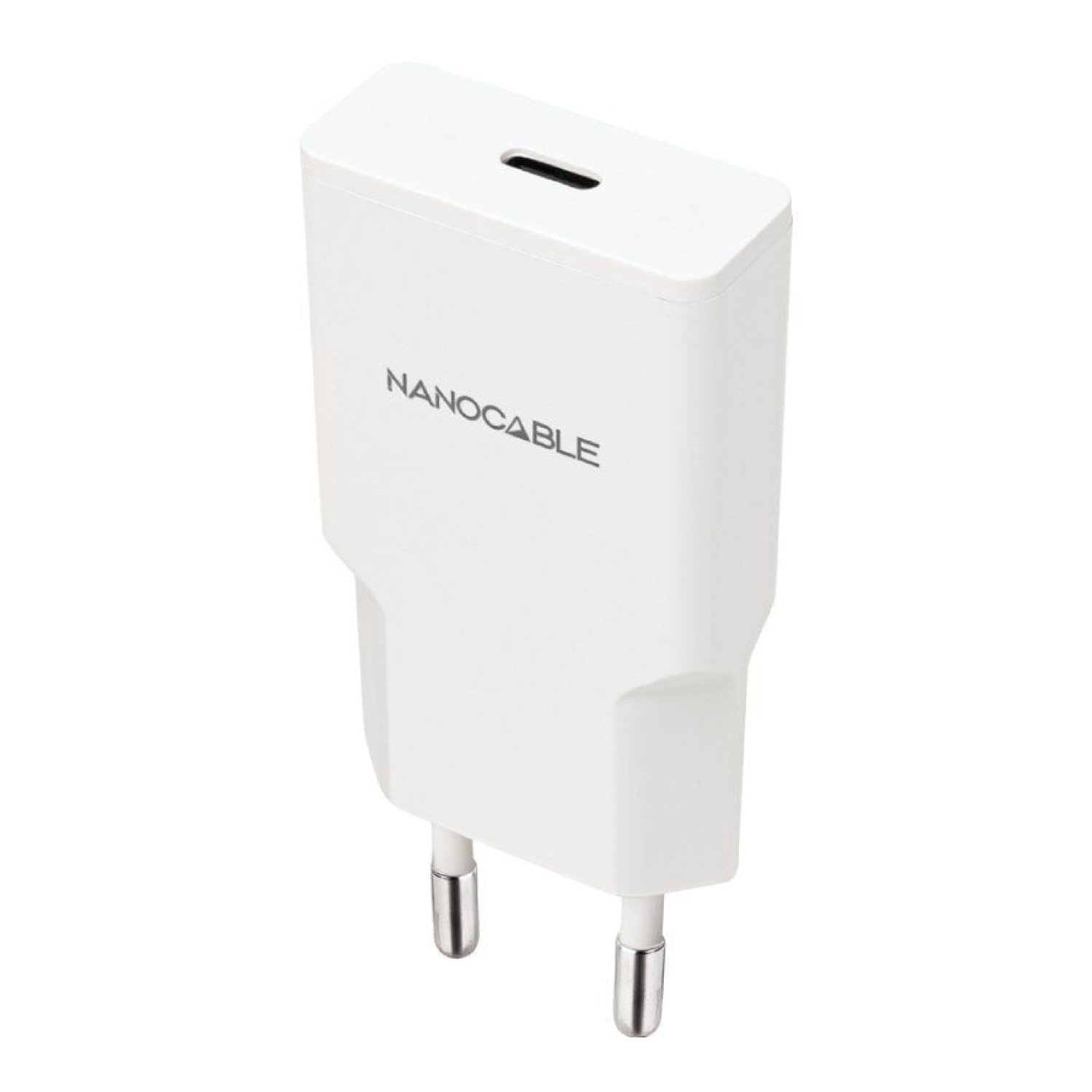 Nanocable · Cargador USB-C · 20W · Blanco
