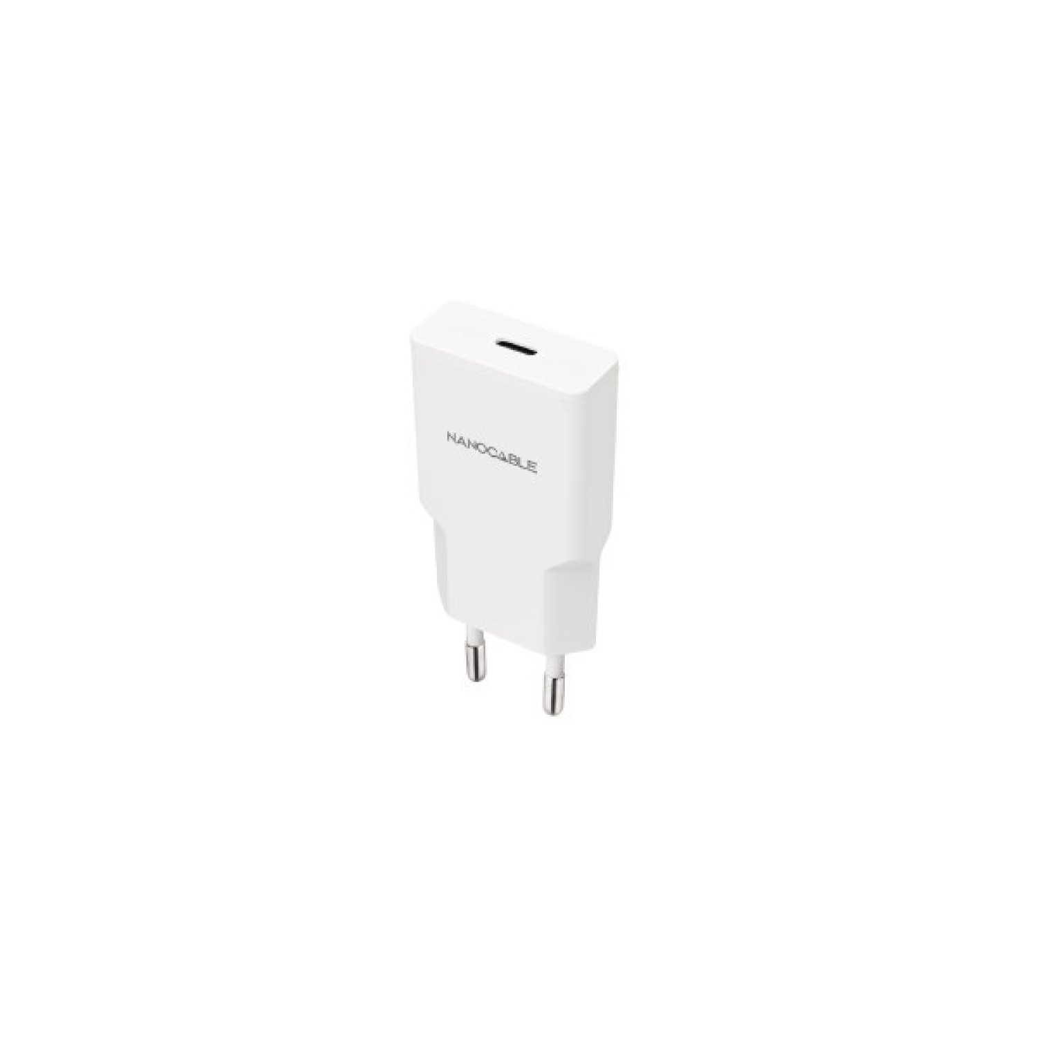 Nanocable · Cargador USB-C · 20W · Blanco