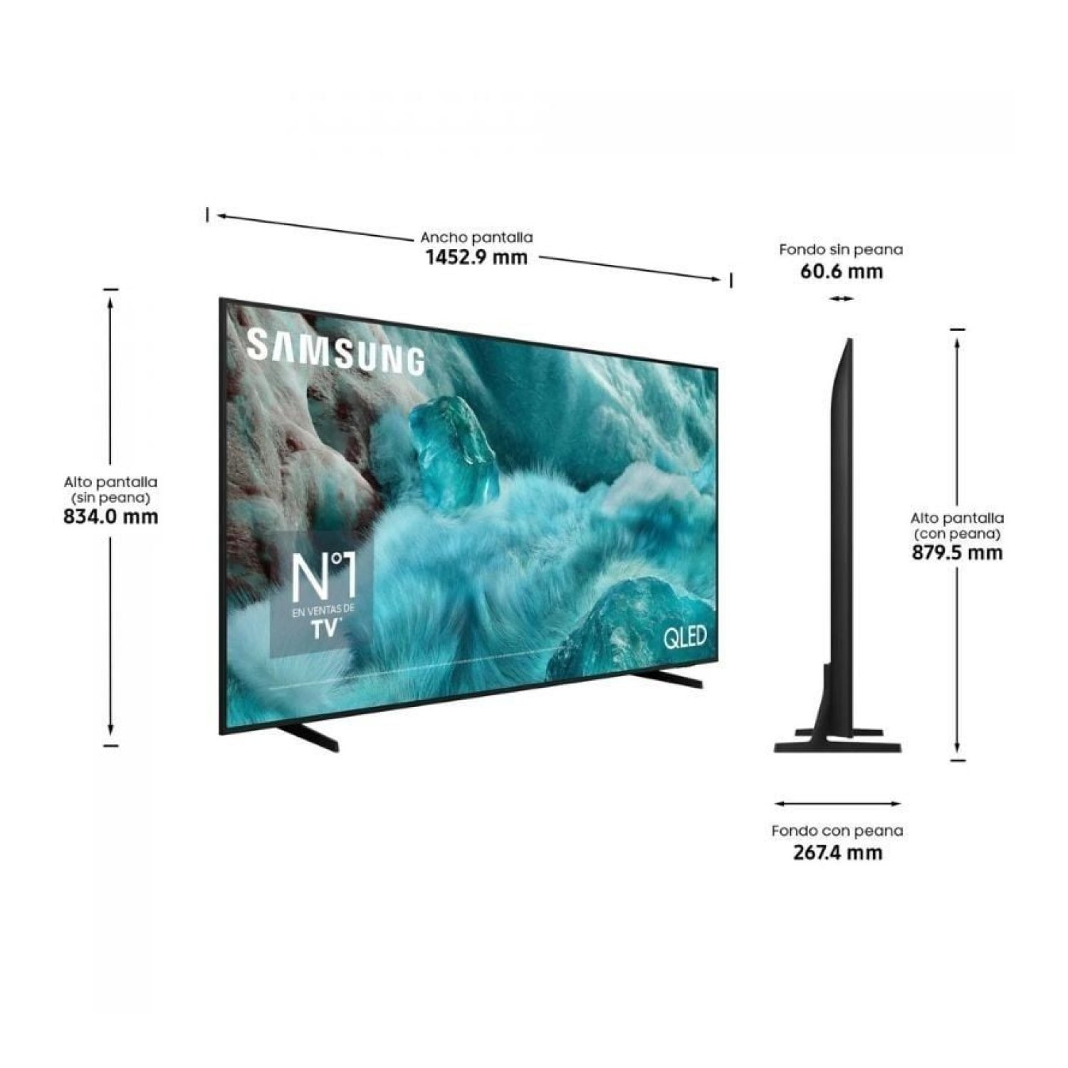 Samsung QLED Q7F4 · 65" · 4K UltraHD · Smart TV · WiFi