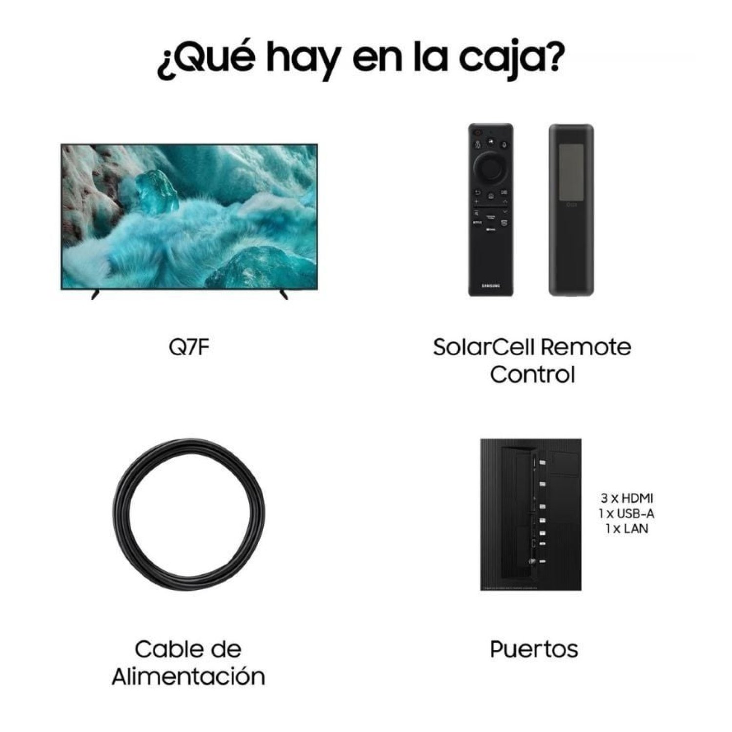 Samsung QLED Q7F4 · 65" · 4K UltraHD · Smart TV · WiFi