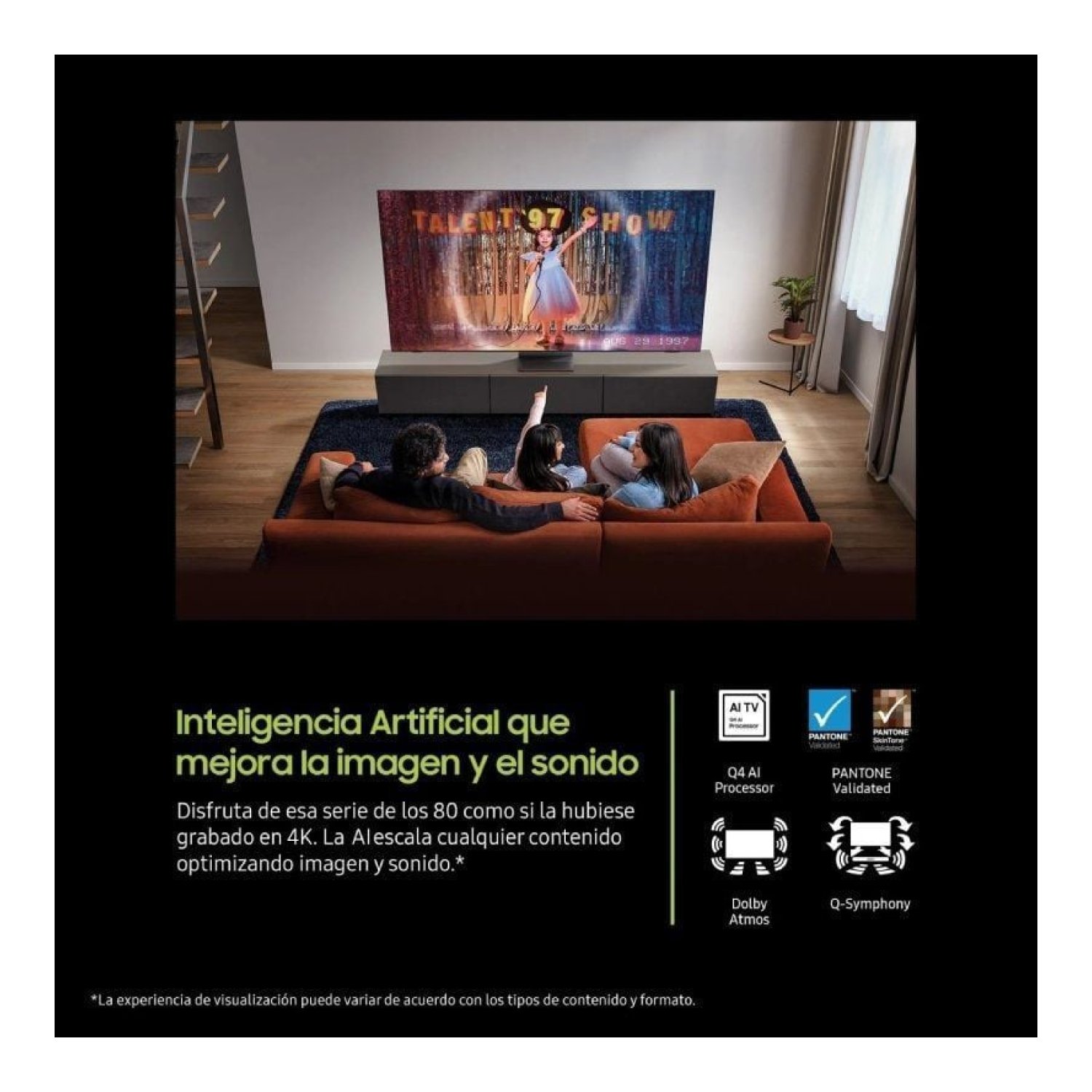 Samsung QLED Q7F4 · 65" · 4K UltraHD · Smart TV · WiFi