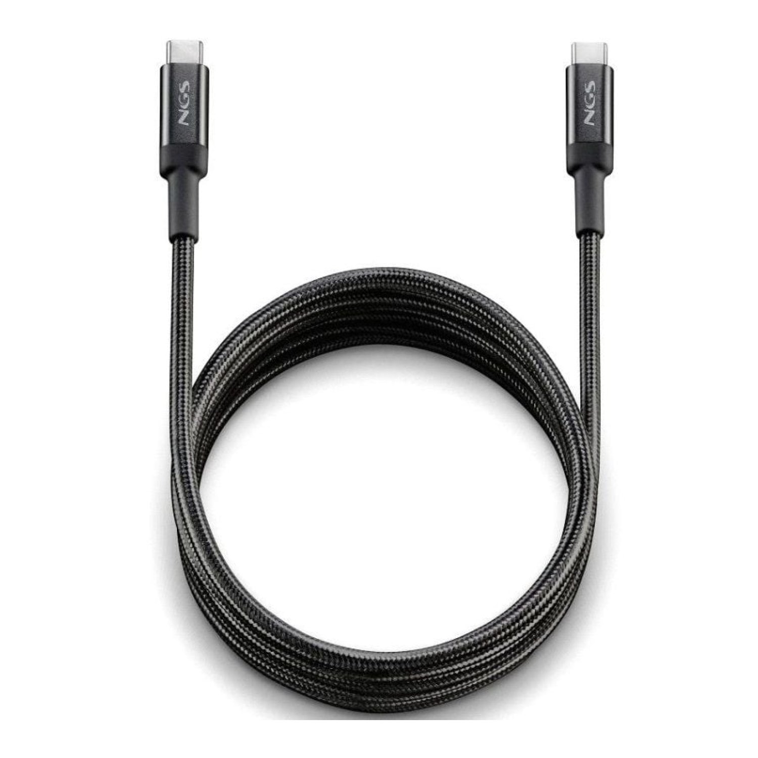 NGS Knot · Cable USB Tipo-C · 3m · 100W · 480Mbps · Negro