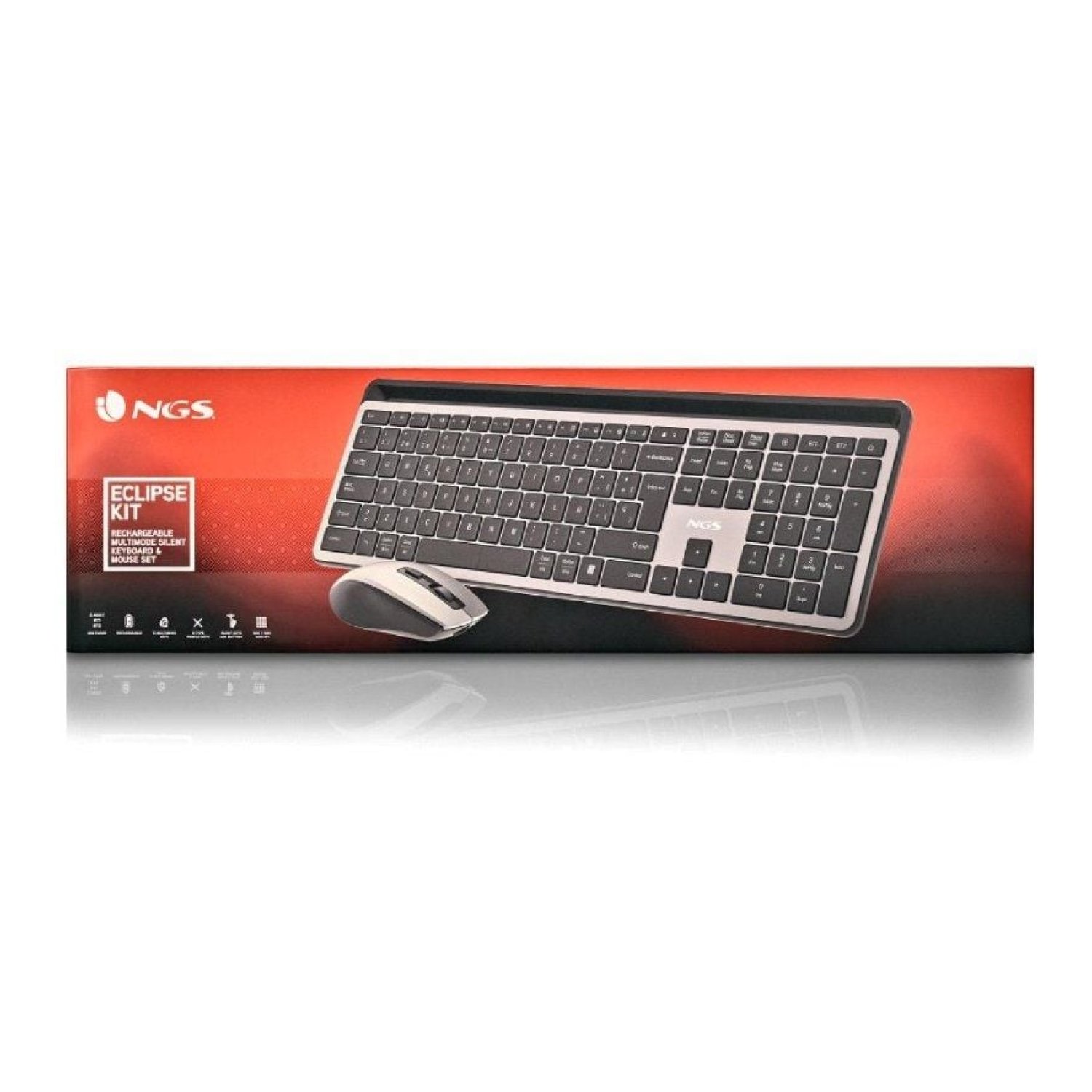 NGS Eclipse KIT · Teclado y Ratón Inalámbricos · Tecnología Wireless