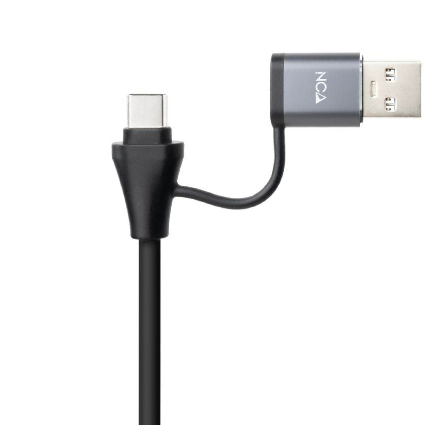 Nanocable Hub USB 3.0 · 3 Puertos USB · 1 RJ45 · Gris