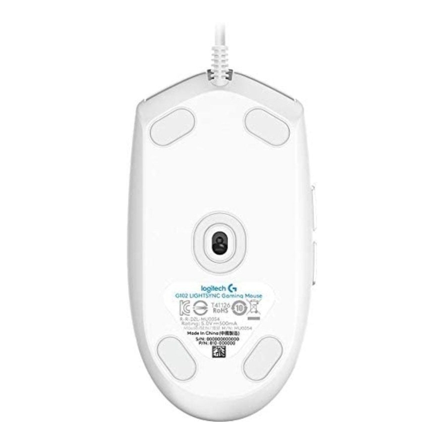 Logitech G102 Lightsync · Ratón Gaming · Hasta 8000 DPI · Blanco