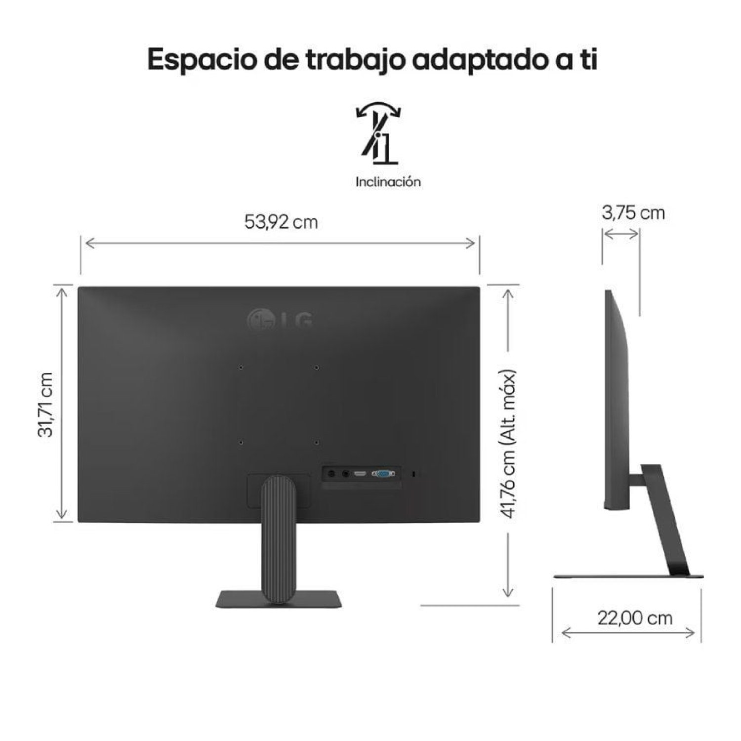 LG Monitor 24U411A-B · 23,8" Full HD · Negro