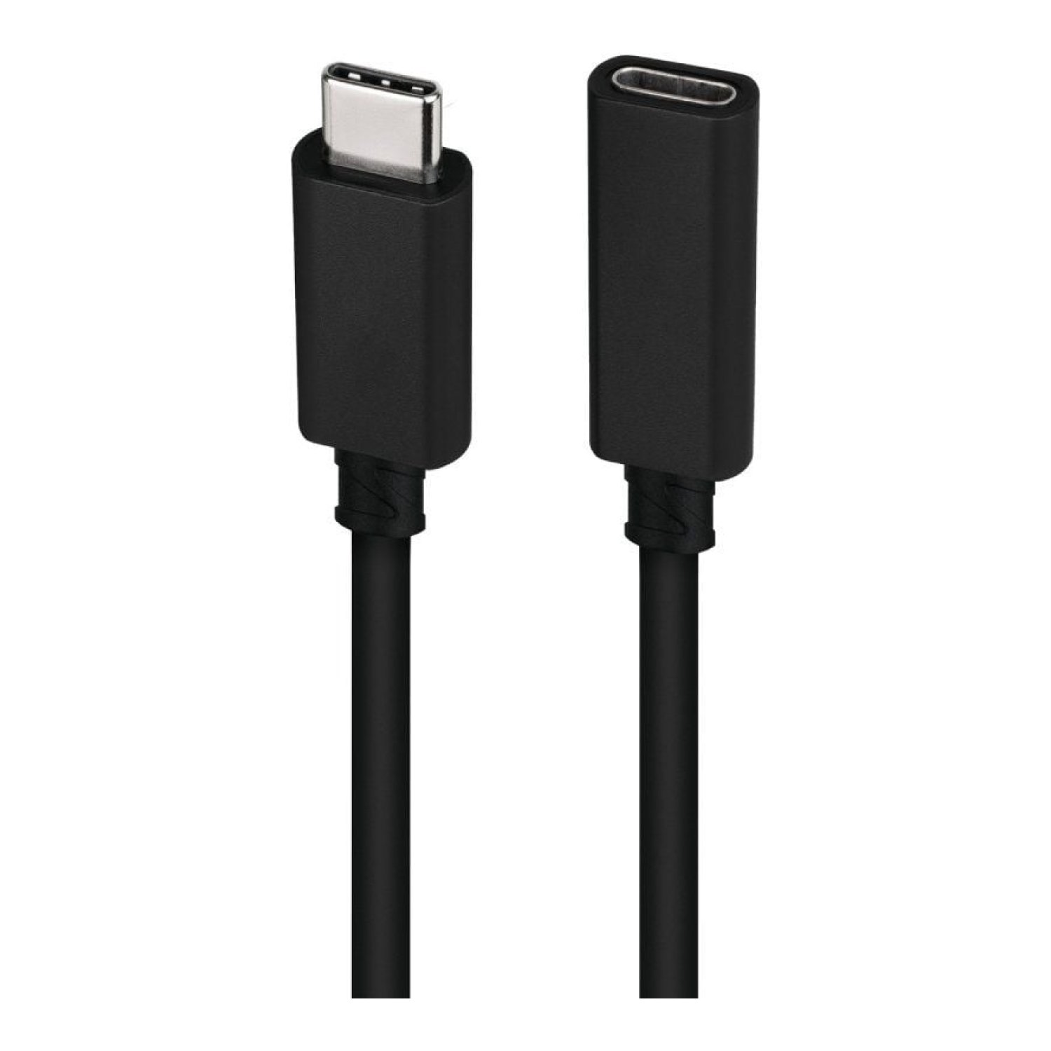 Nanocable · Cable Alargador USB-C 3.2 · 50cm · Macho/Hembra · Negro
