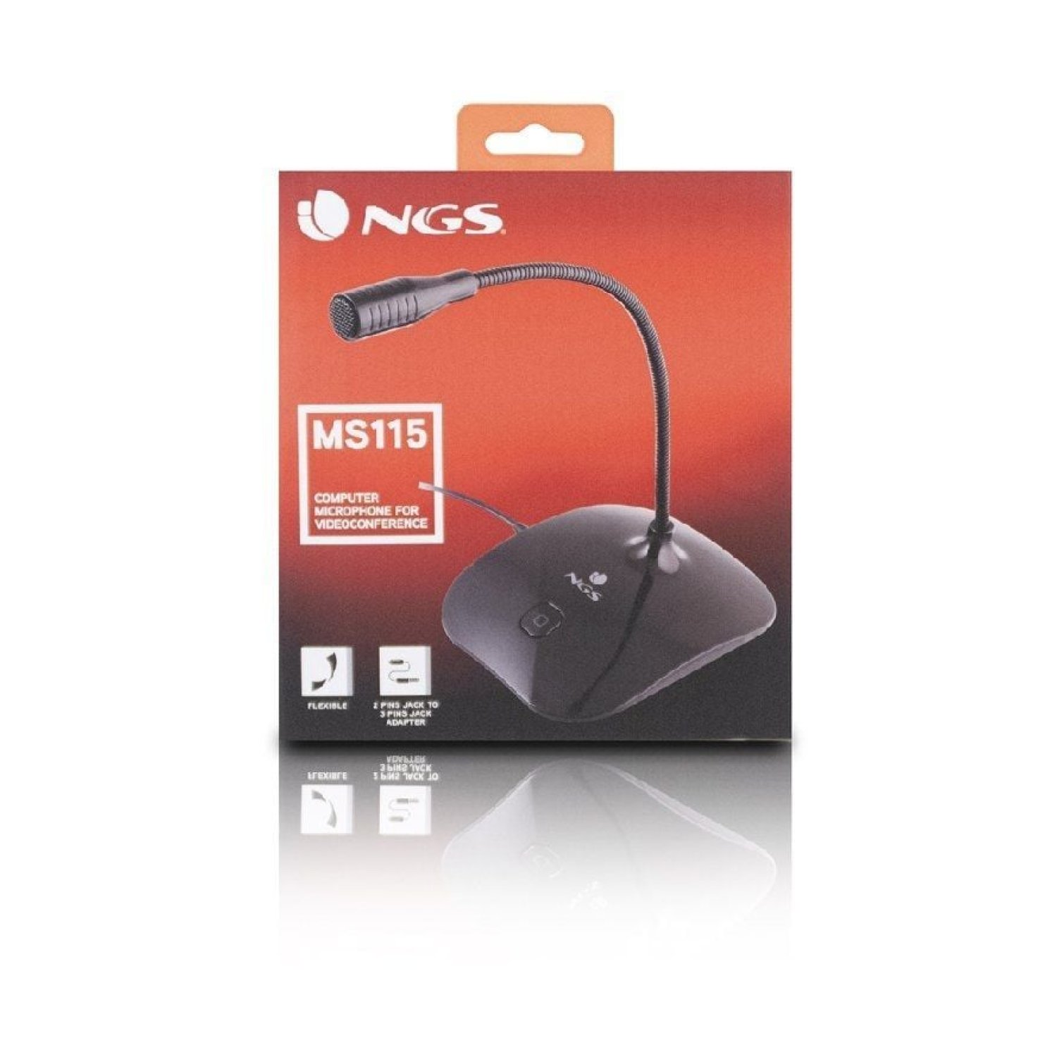 NGS MS115 · Micrófono Sobremesa · Condensador · Alimentación USB