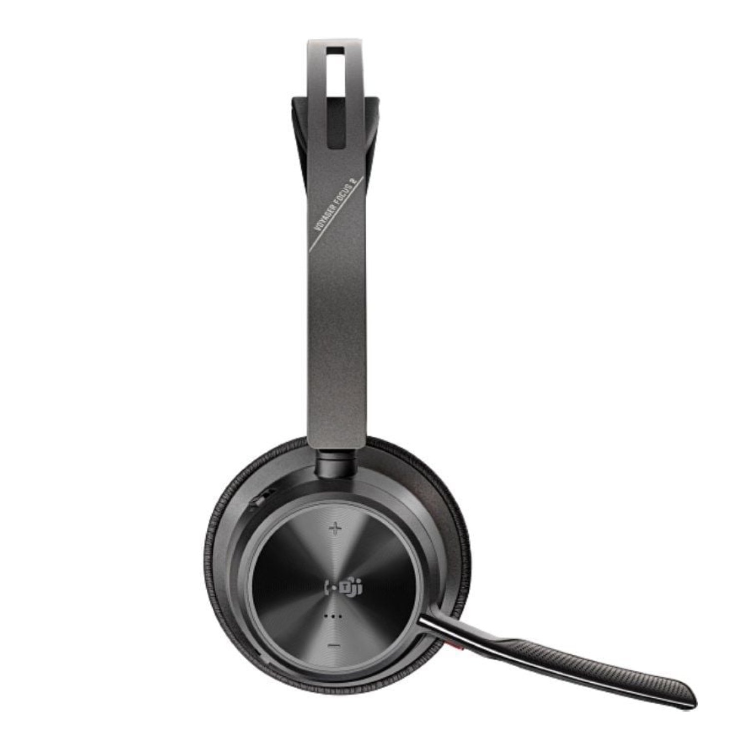 Poly Voyager Focus 2 · Auriculares inalámbricos Teams · Bluetooth · Micrófono · USB-C · Negro