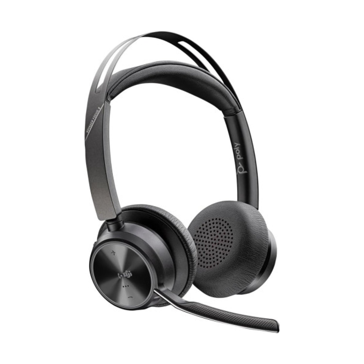 Poly Voyager Focus 2 · Auriculares inalámbricos Teams · Bluetooth · Micrófono · USB-C · Negro