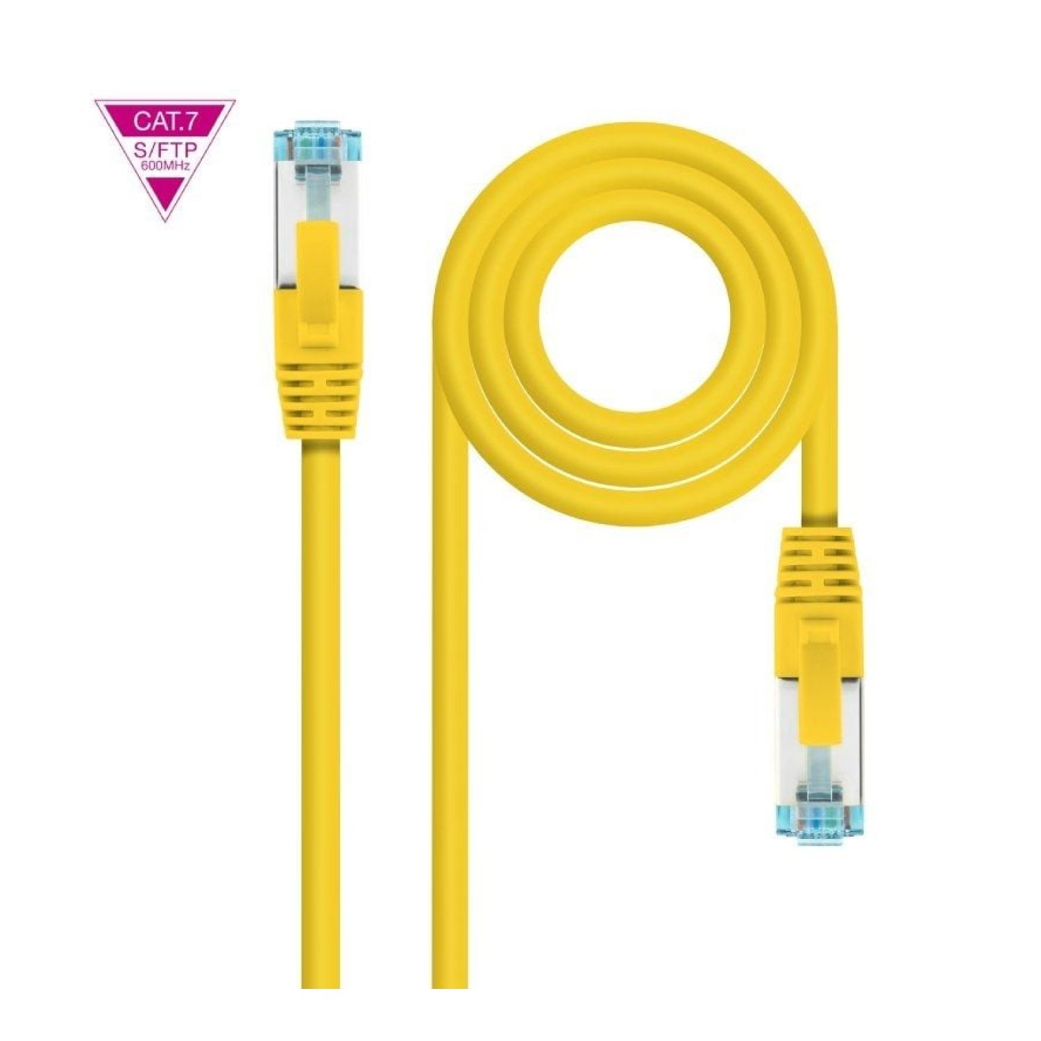 Nanocable · Cable RJ45 SFTP Cat.7 · 25cm · Amarillo · LSZH