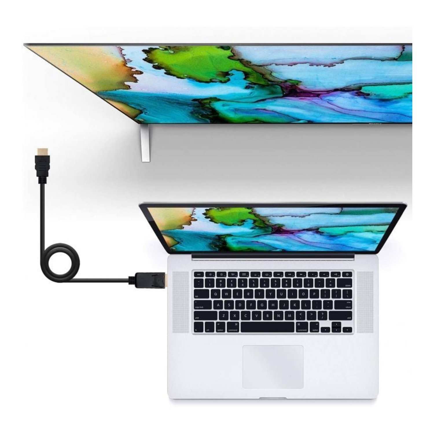 Nanocable · Cable DisplayPort a HDMI · 5m · Negro