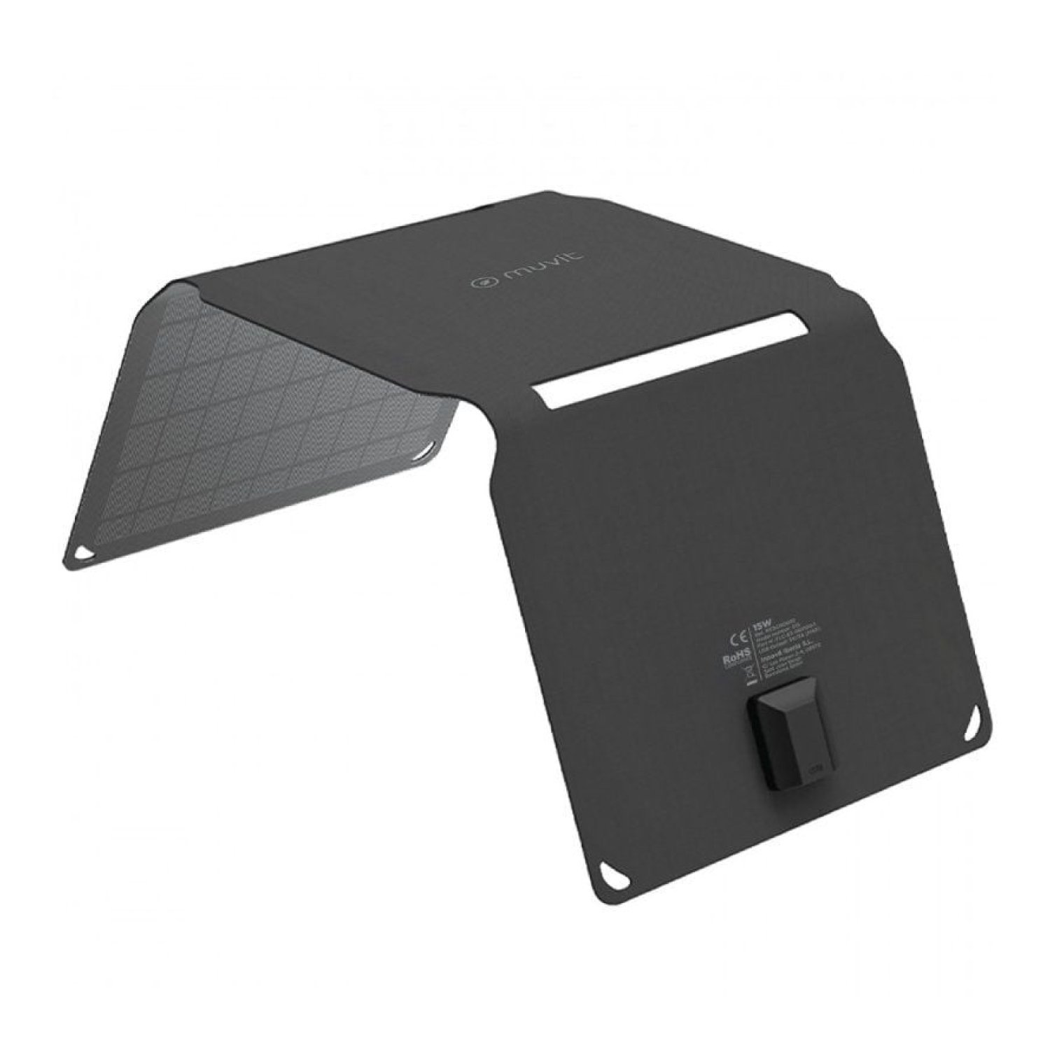 Muvit Panel Solar Portátil · 15W · USB · Cargador Smartphone