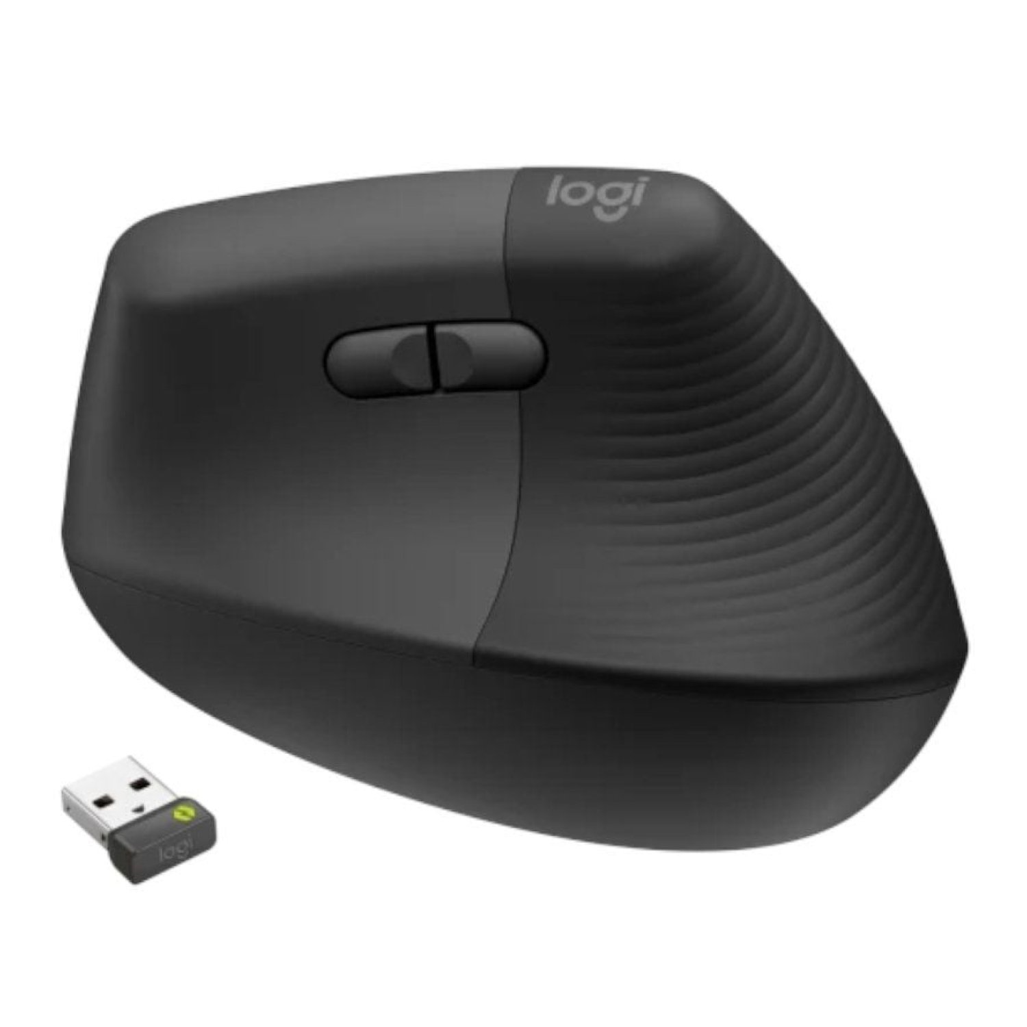 Logitech Lift · Ratón Vertical Ergonómico · Inalámbrico · Hasta 4000 DPI · Grafito