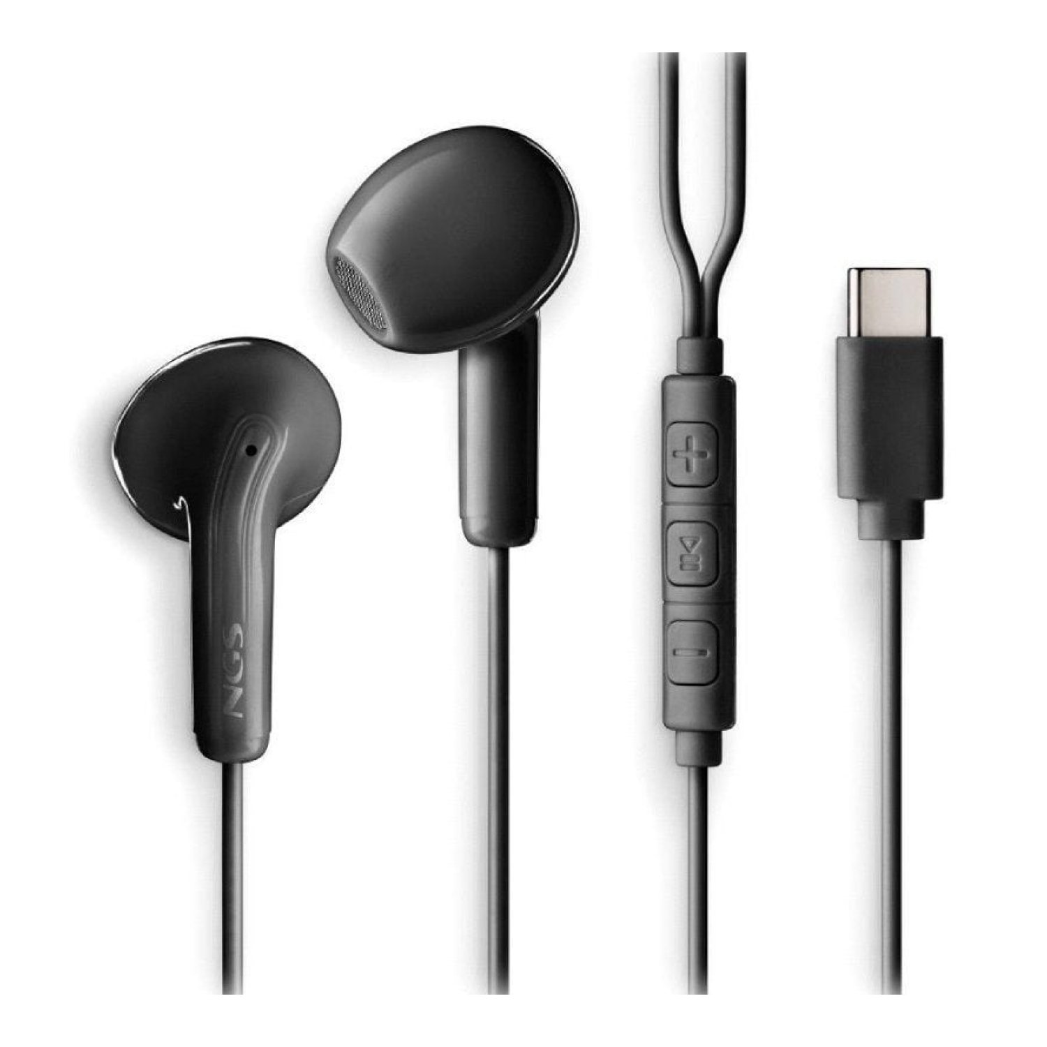 NGS Cross Glide · Auriculares Intrauditivos · Micrófono · USB Tipo-C · Negros