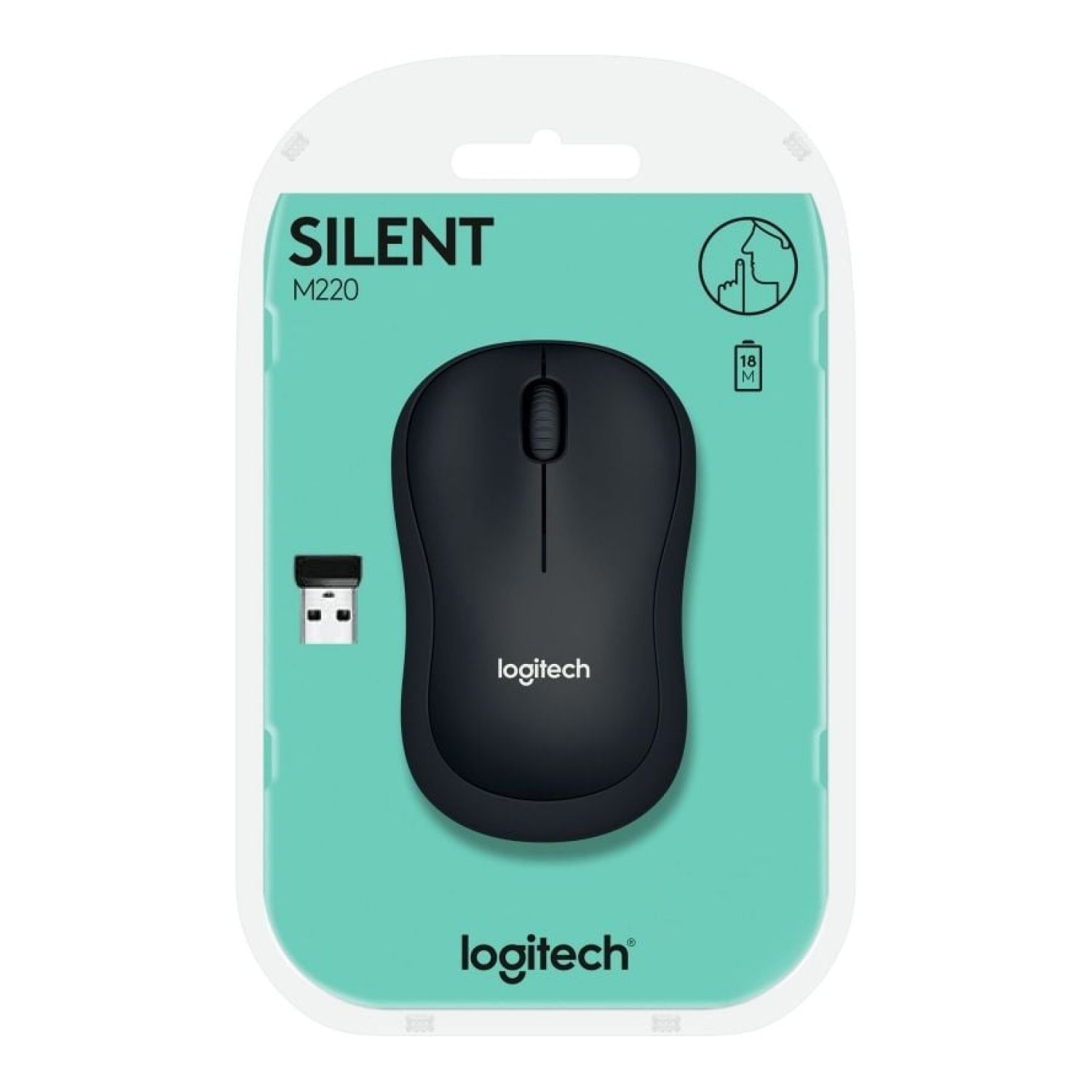 Logitech M220 · Ratón Inalámbrico Silencioso · 1000 DPI · Gris Marengo