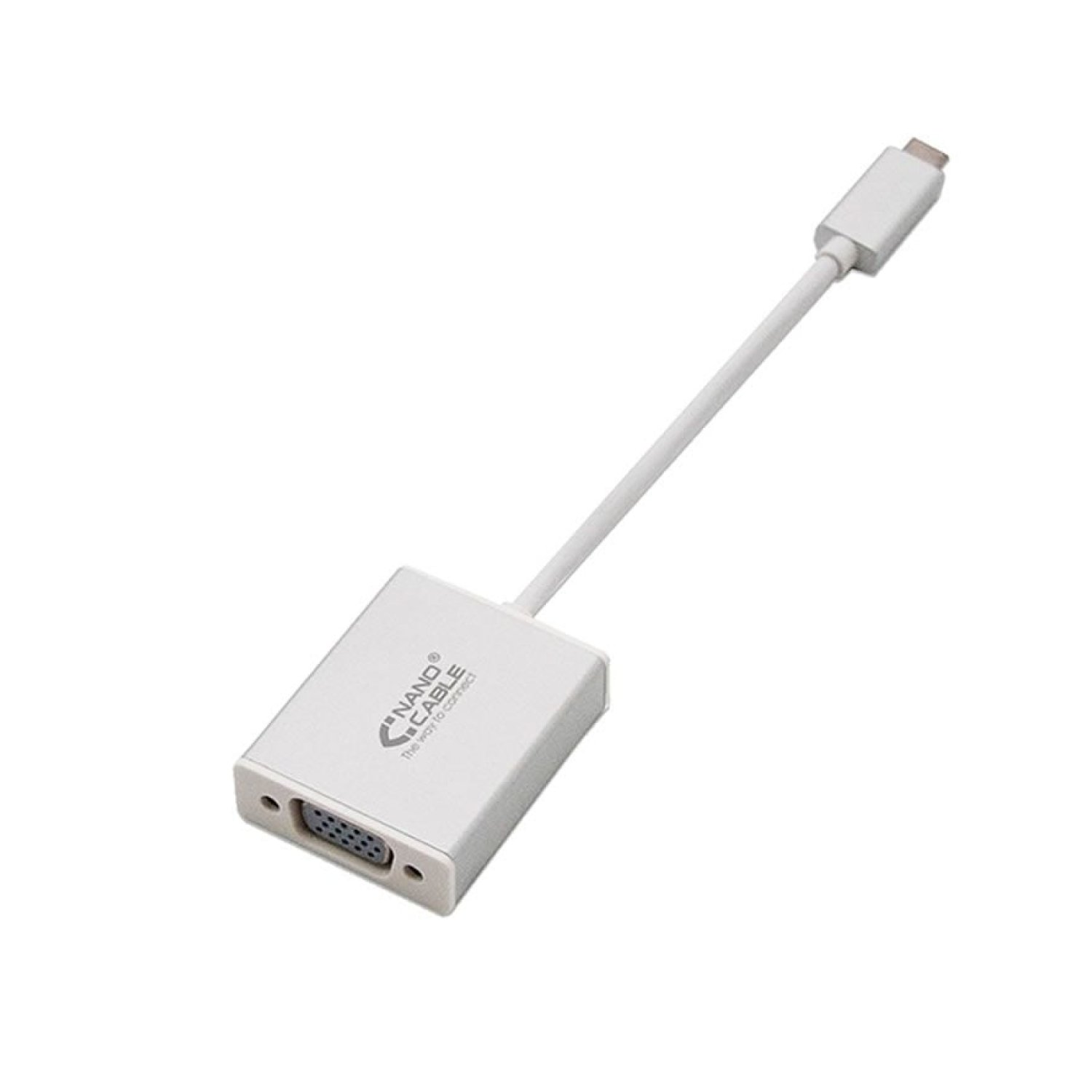 Nanocable · Conversor USB-C a VGA · Macho-Hembra