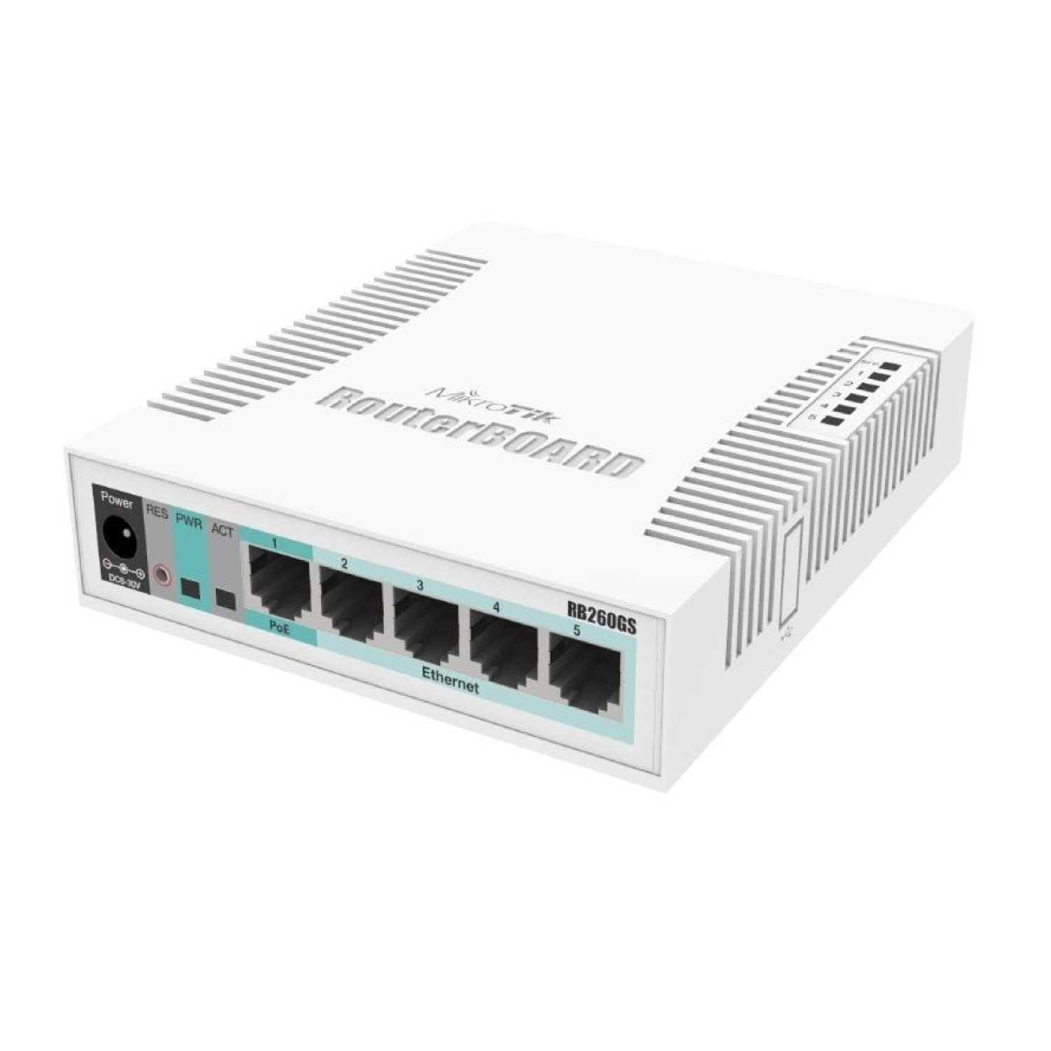Mikrotik CSS106-5G-1S · Switch 6 Puertos · 5x Gigabit PoE · 1x SFP