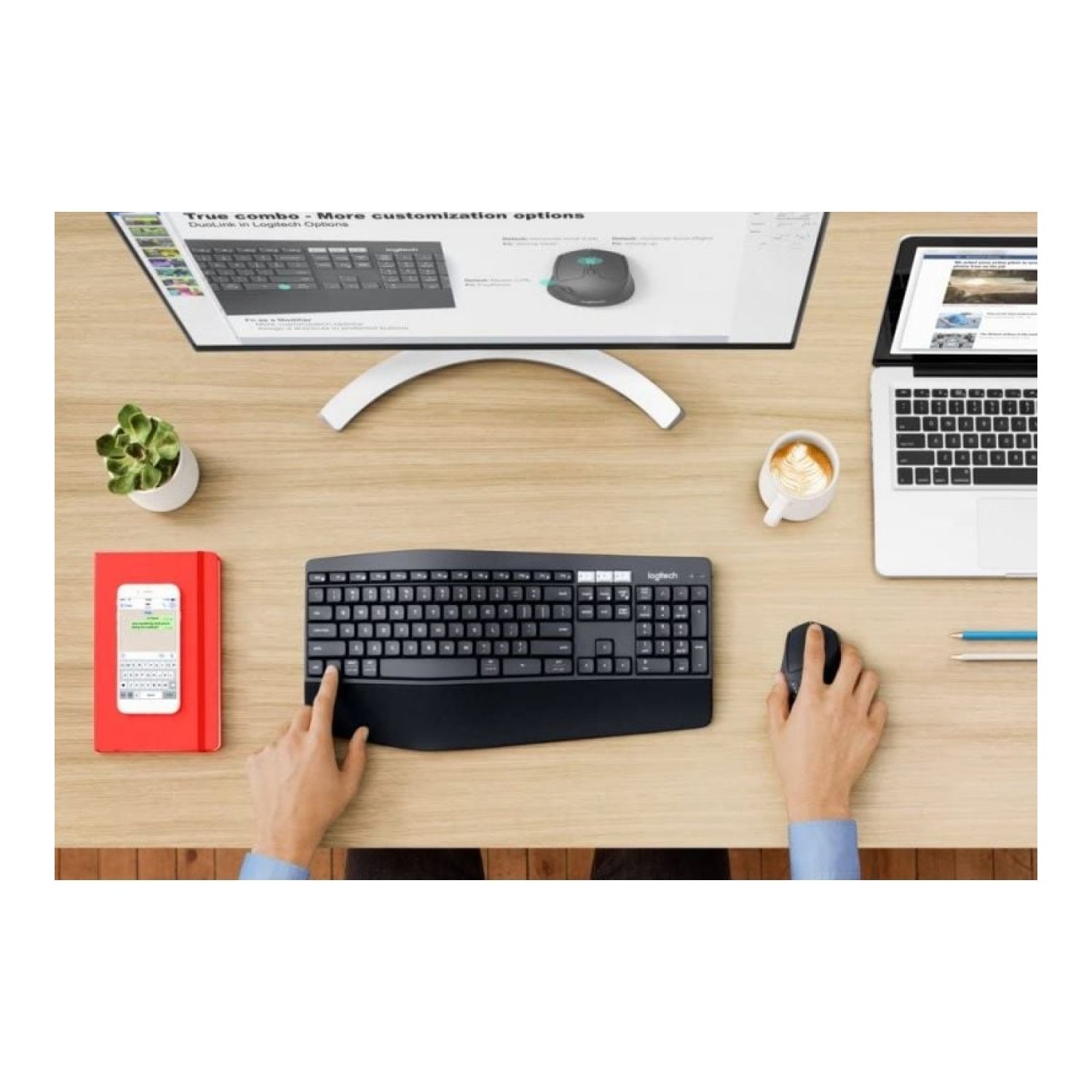 Logitech MK850 Performance · Teclado y Ratón Inalámbrico · Receptor Unifying