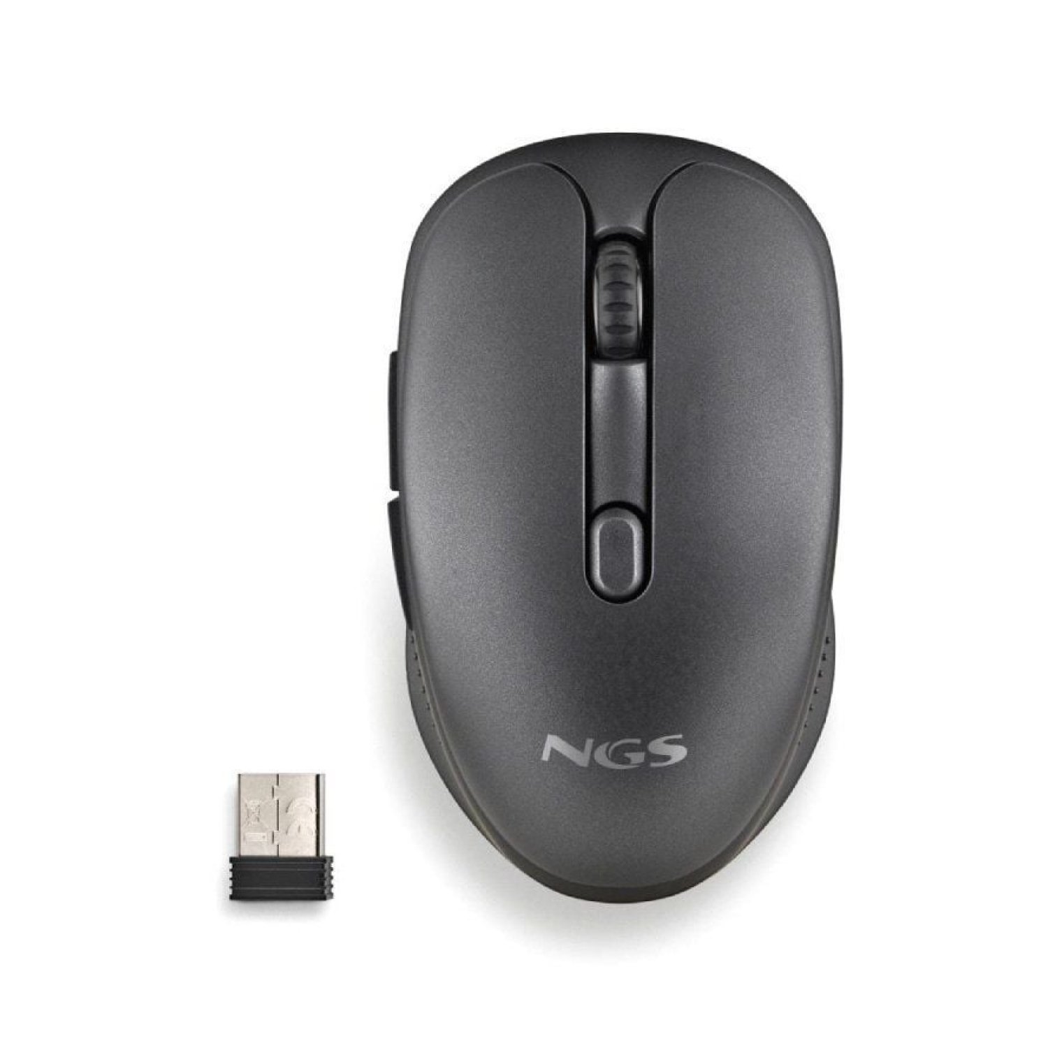 NGS Evo Rust · Ratón Inalámbrico · 1600 DPI · Batería Recargable · Negro