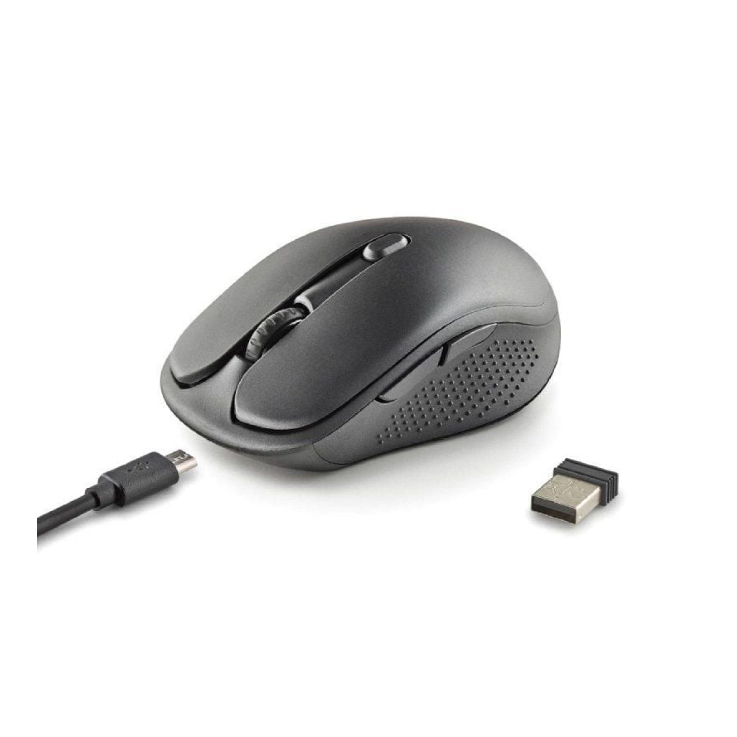NGS Evo Rust · Ratón Inalámbrico · 1600 DPI · Batería Recargable · Negro