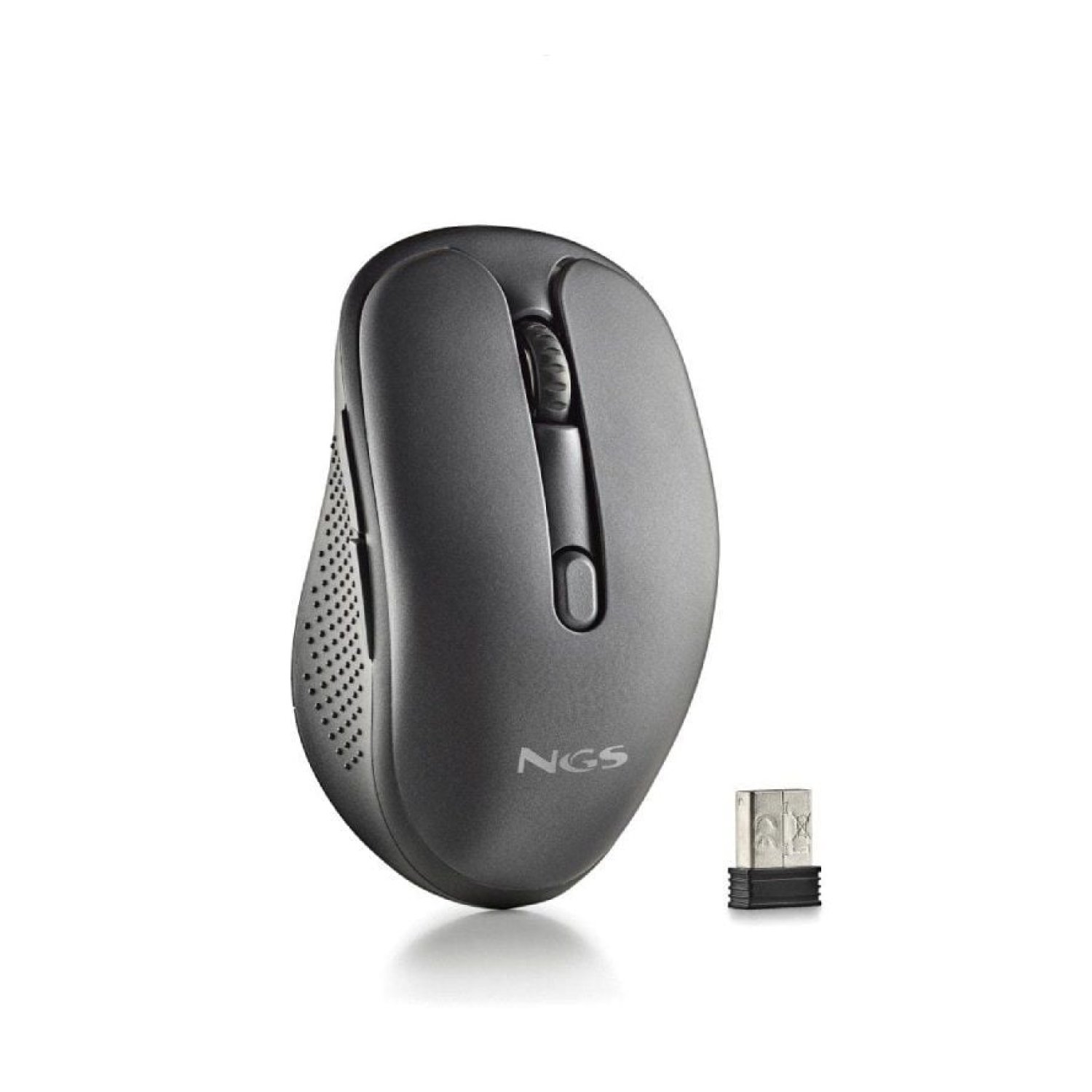 NGS Evo Rust · Ratón Inalámbrico · 1600 DPI · Batería Recargable · Negro