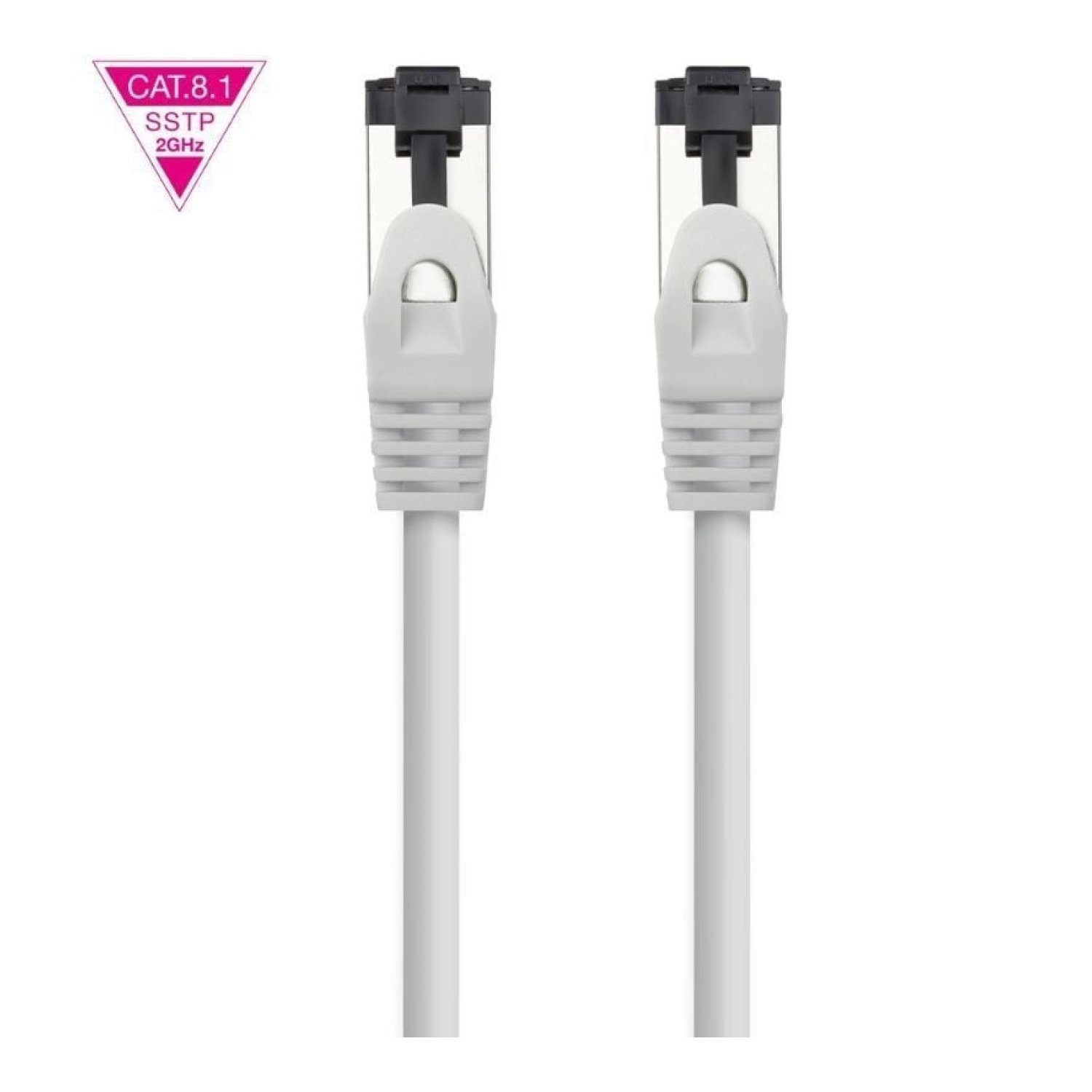 Nanocable · Cable RJ45 SSTP Cat.8.1 · 2m · Gris