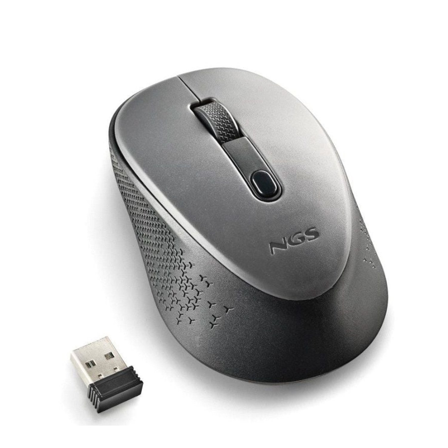 NGS Dew Gray · Ratón Inalámbrico · Hasta 1600 DPI