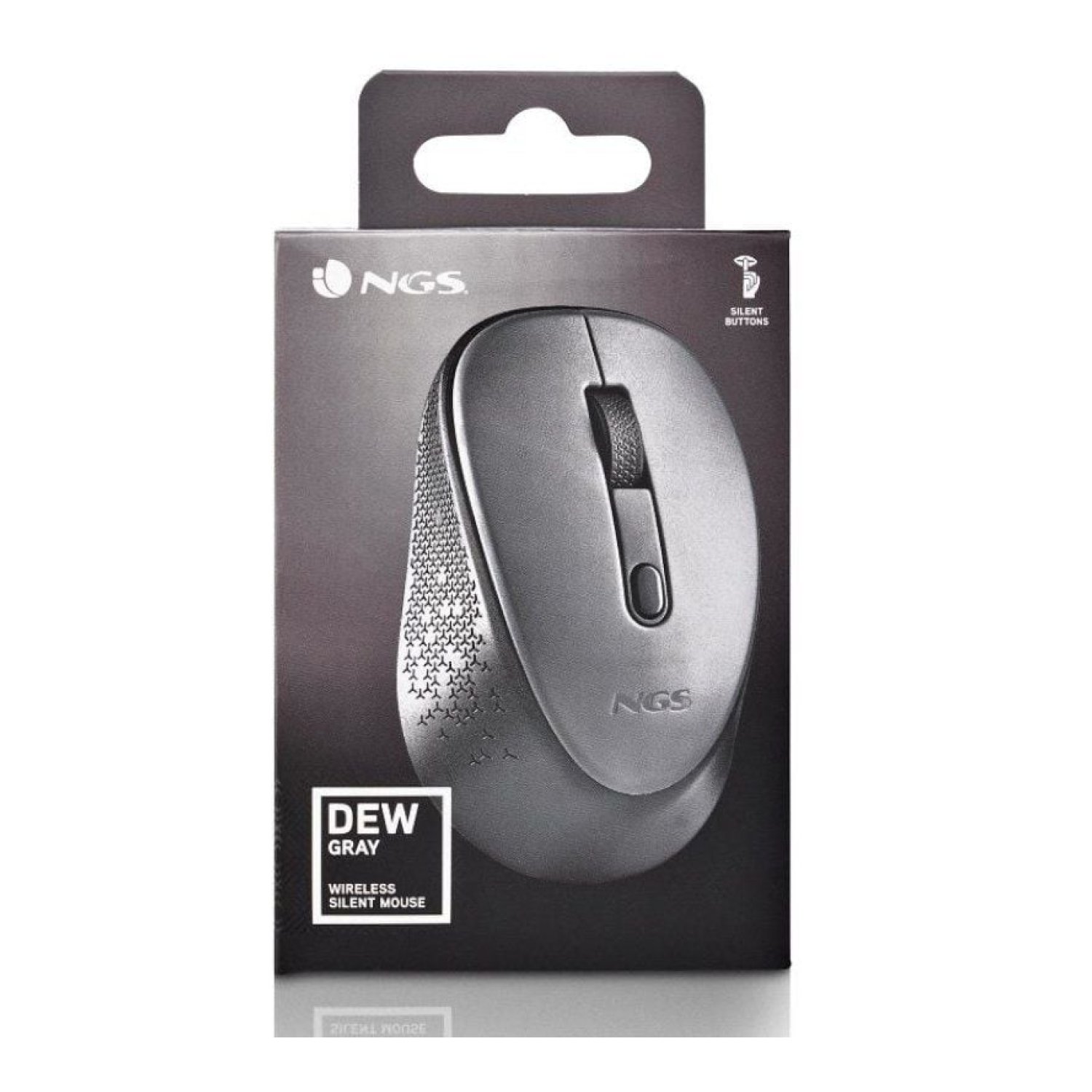 NGS Dew Gray · Ratón Inalámbrico · Hasta 1600 DPI
