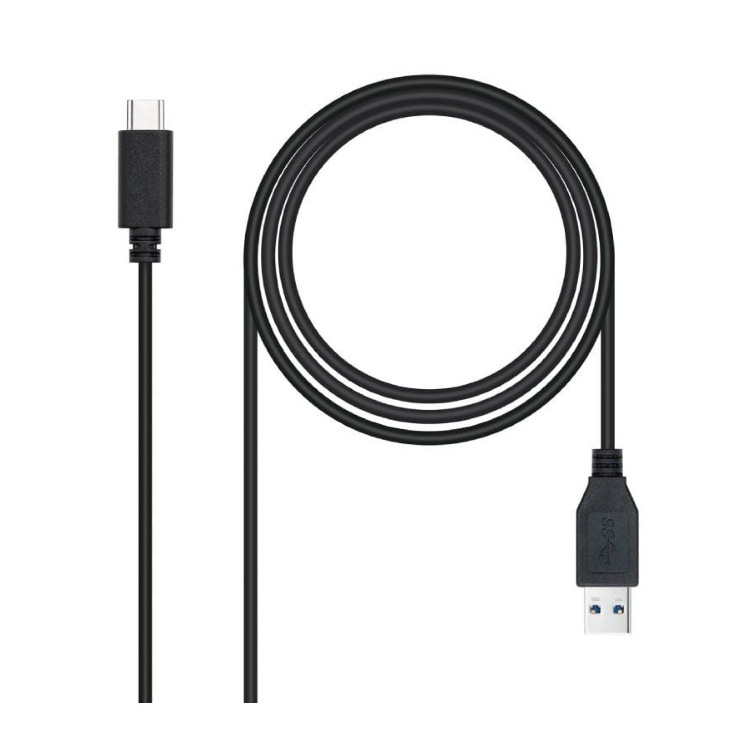 Nanocable · Cable USB 3.1 Tipo-C · 10Gbps · 2m · Negro