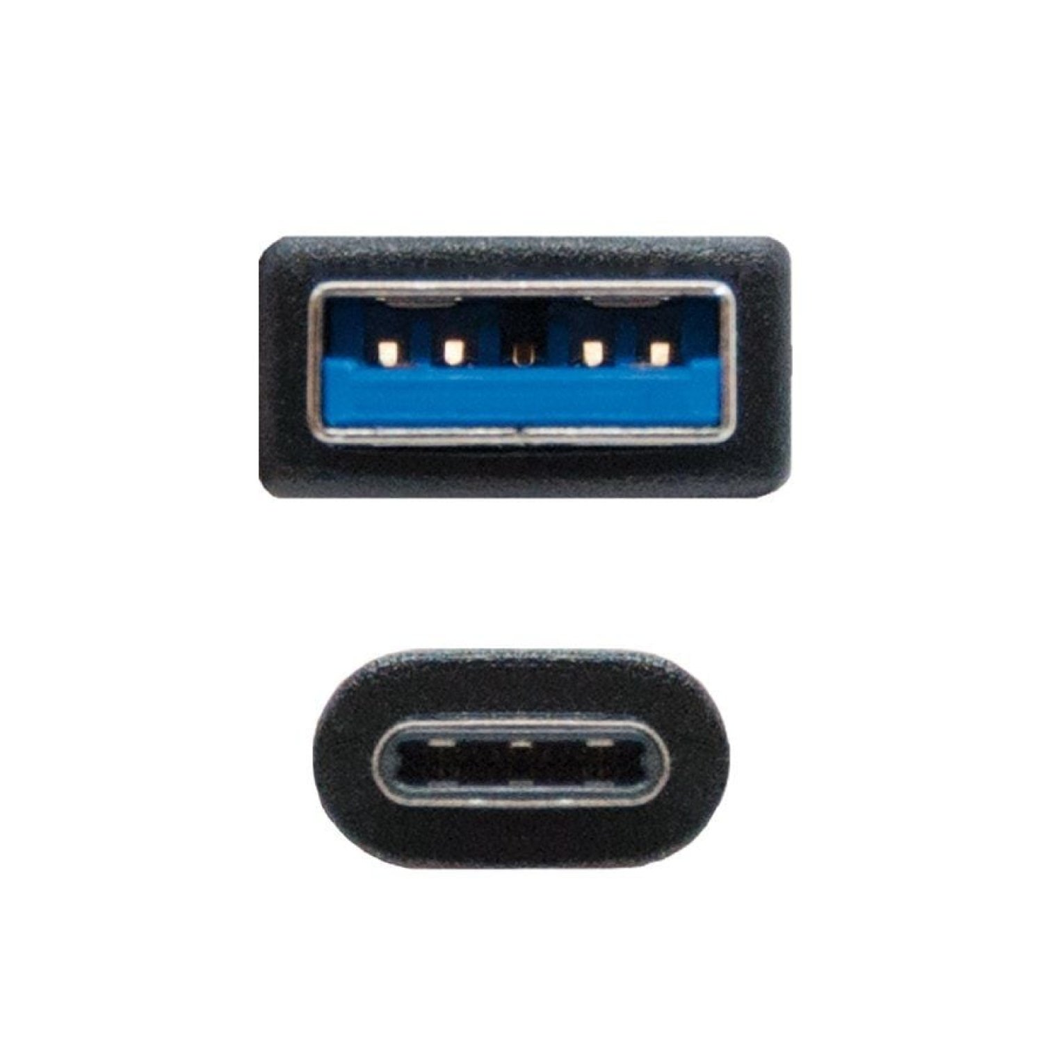 Nanocable · Cable USB 3.1 Tipo-C · 10Gbps · 2m · Negro