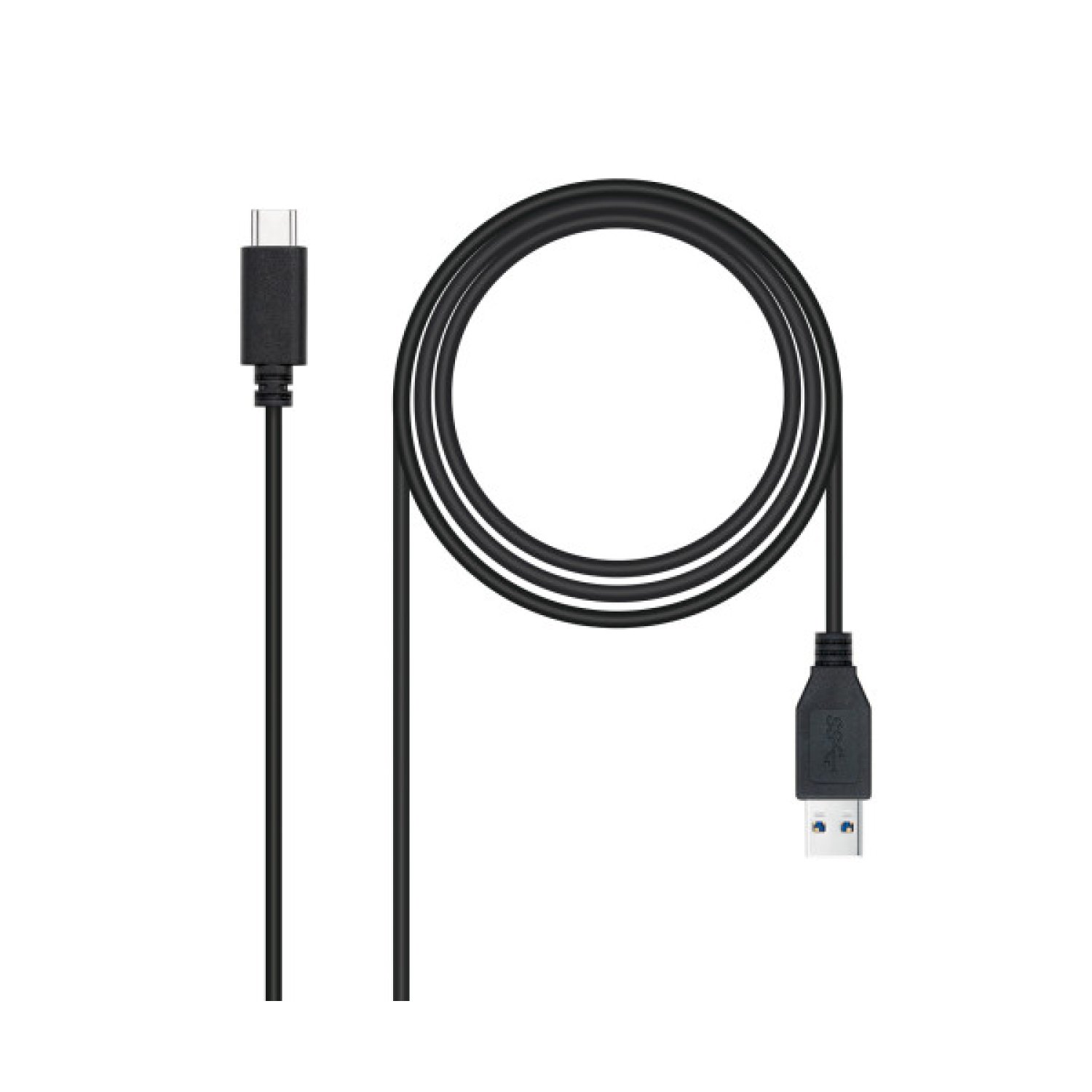 Nanocable · Cable USB 3.1 Tipo-C · 10Gbps · 2m · Negro