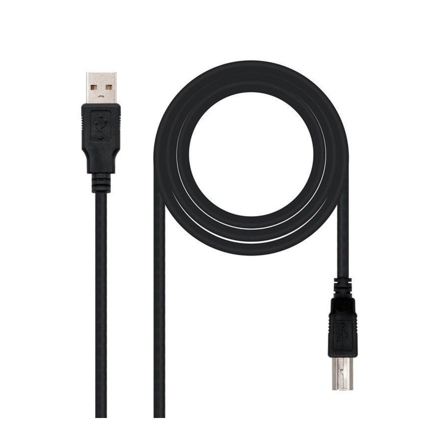 Nanocable · Cable USB 2.0 · USB Tipo-B a USB-A · 4,5m · Negro