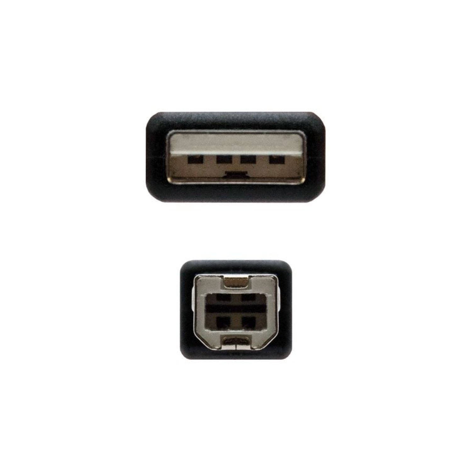 Nanocable · Cable USB 2.0 · USB Tipo-B a USB-A · 4,5m · Negro