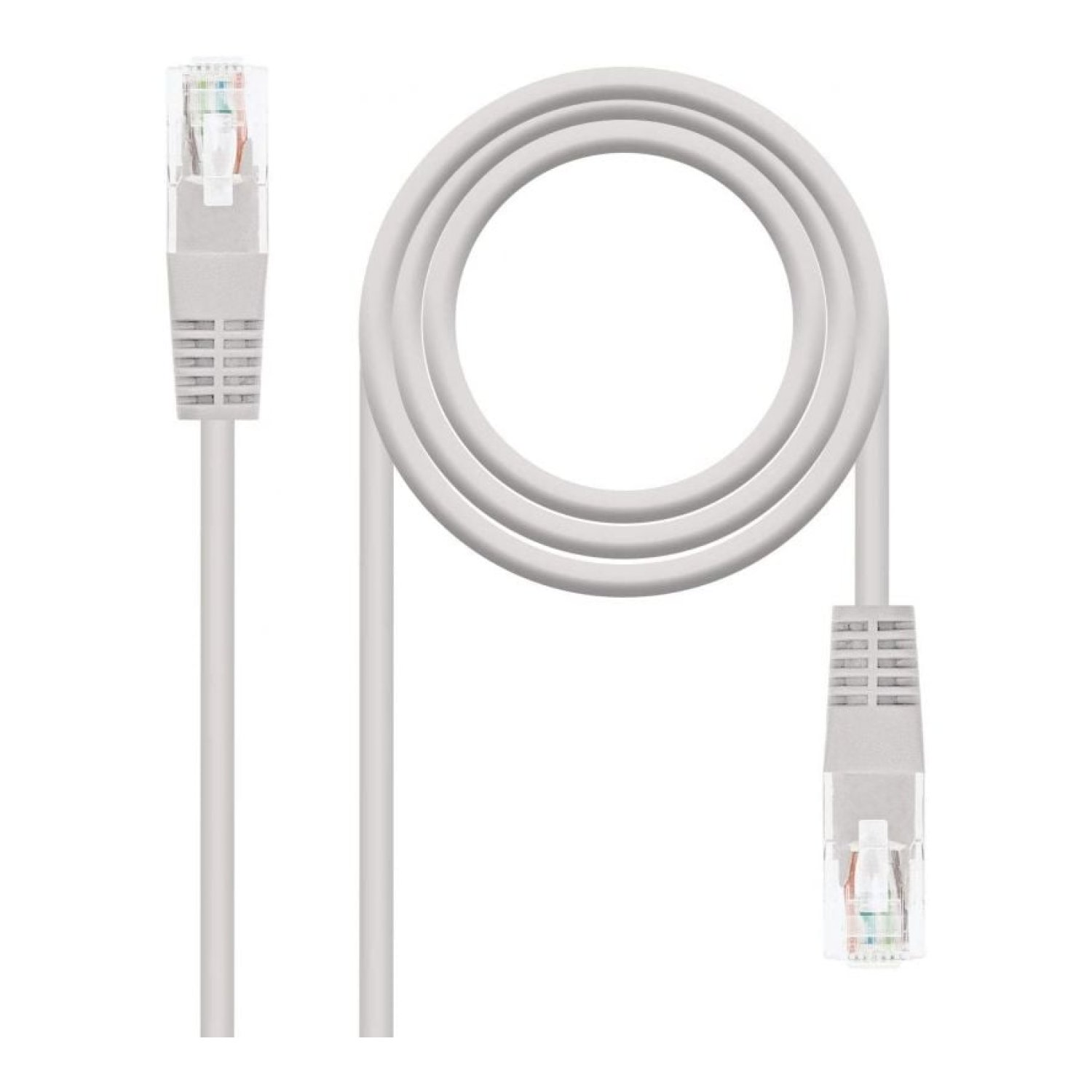 Nanocable Cable Red RJ45 UTP Cat.6 · 5m · Gris