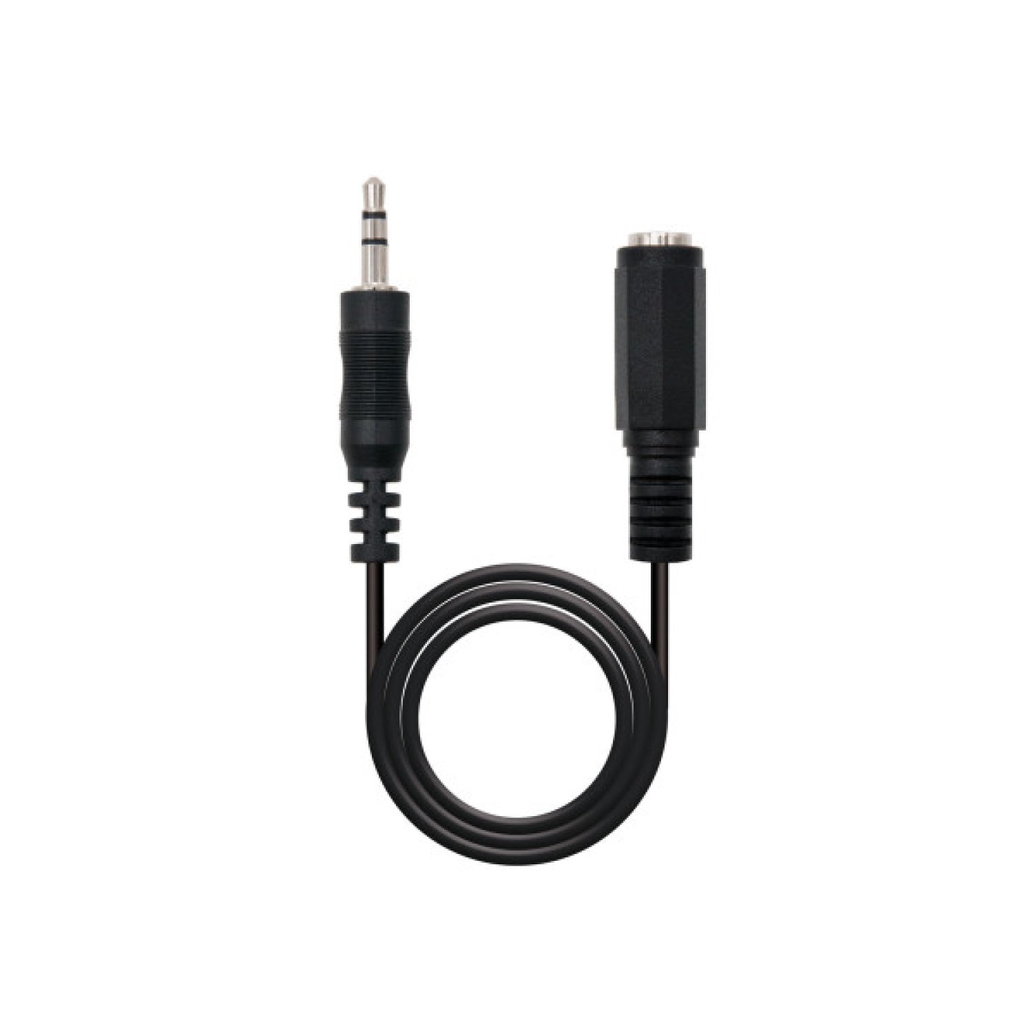 Nanocable · Cable Estéreo Jack 3.5 · 3 metros · Negro