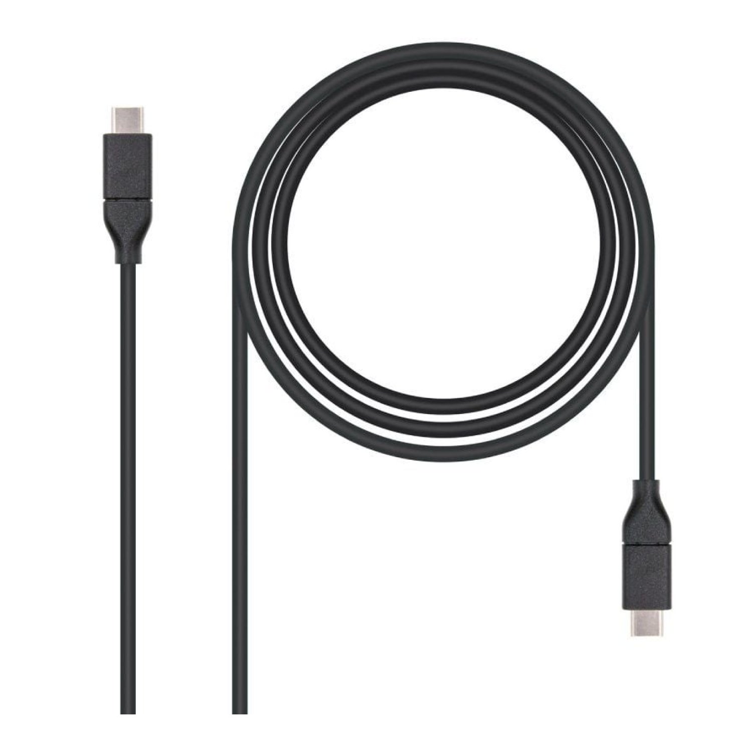 Nanocable · Cable USB 3.1 · USB Tipo-C Macho a Tipo-C · 1m · Negro